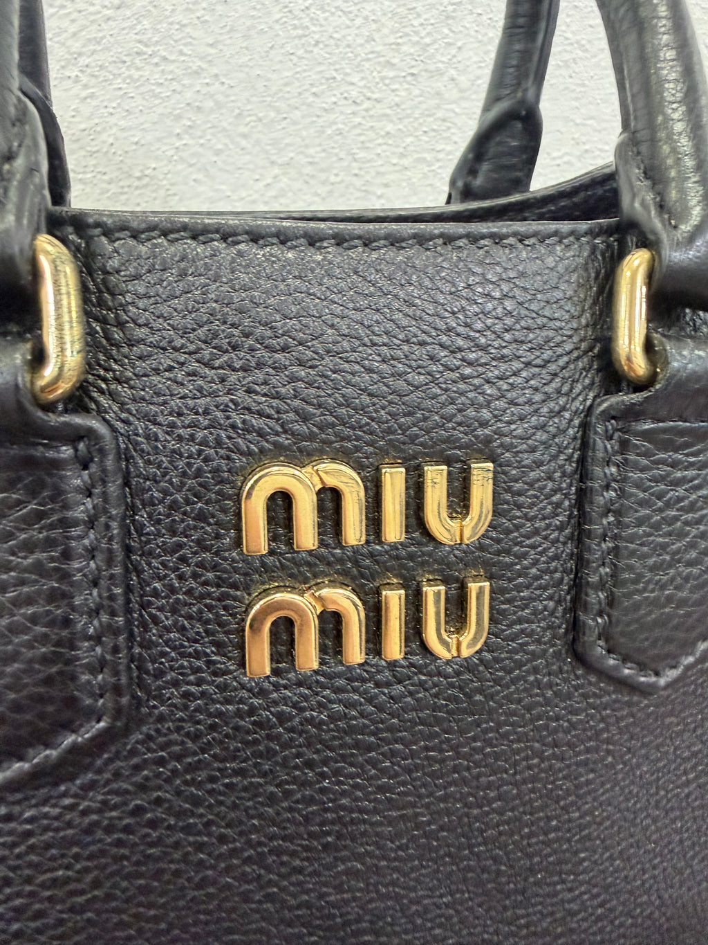 Miu Miu Borsa a tracolla in vitello Daino