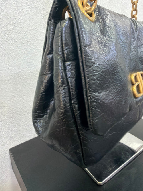 Balenciaga Monaco Mini in pelle stropicciata