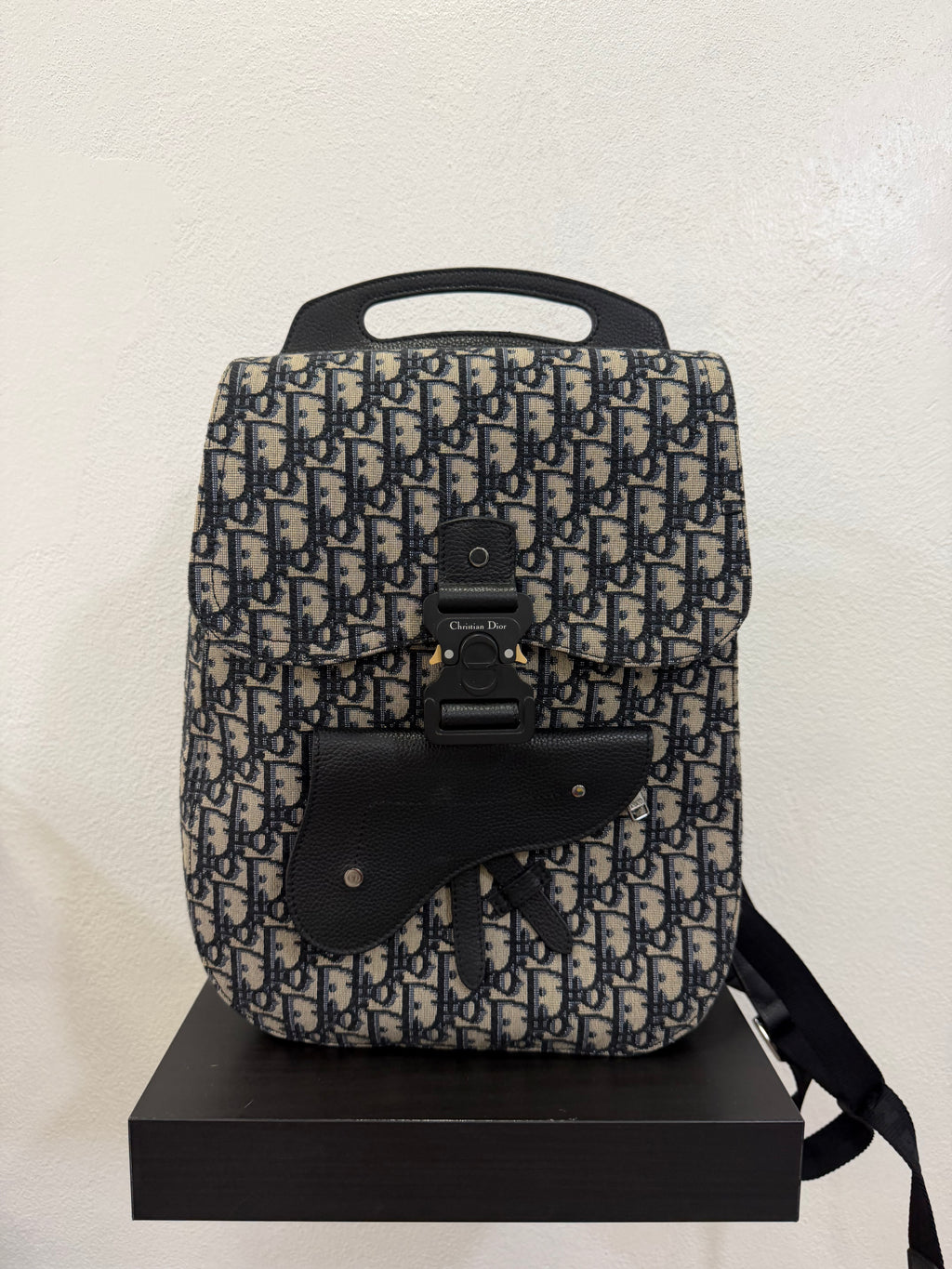 Christian Dior Zaino Gallop In tessuto Jacquard Oblique