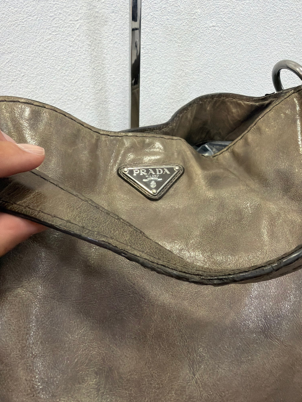 Prada Tote Bag Vitello Argilla
