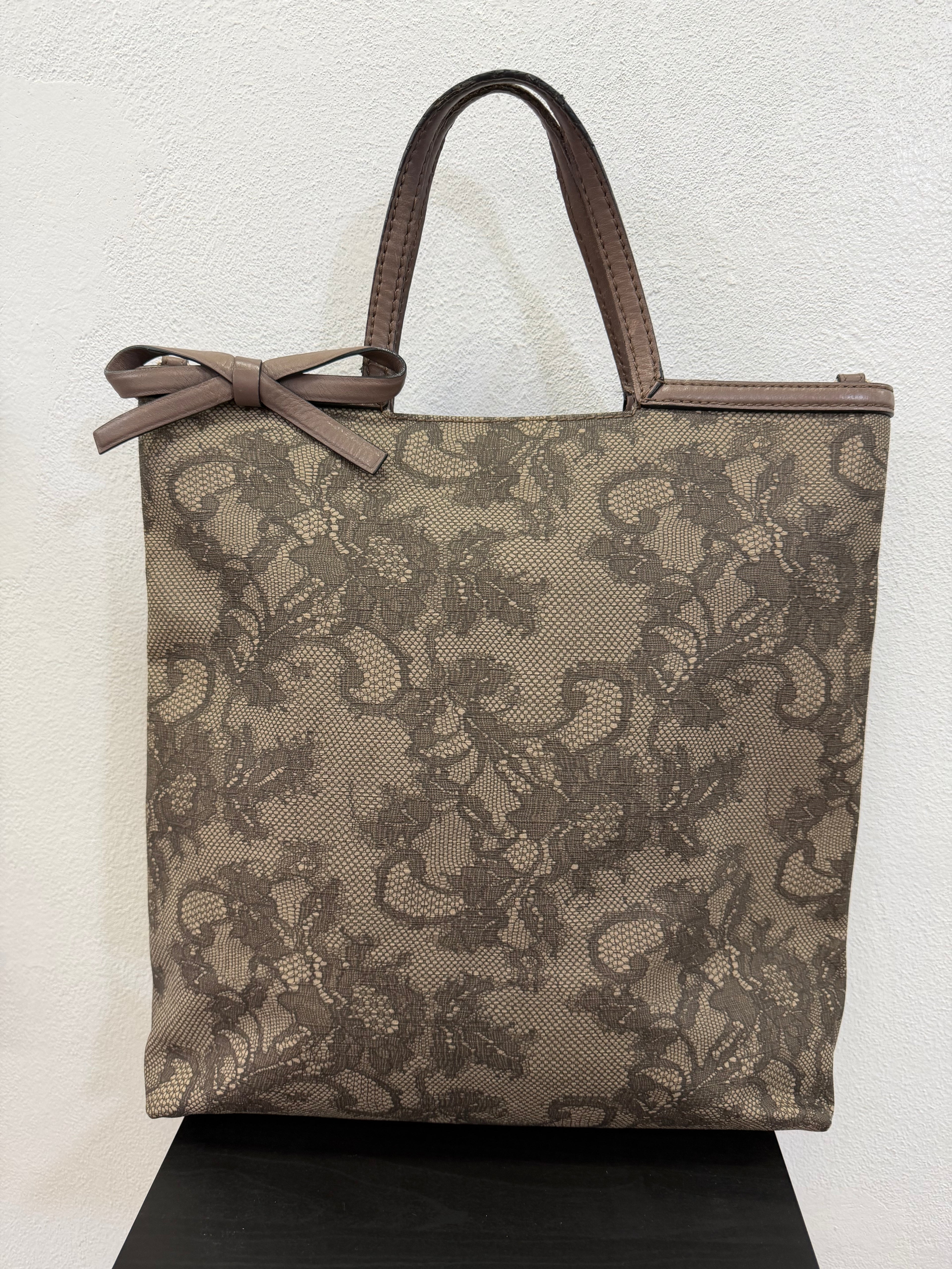 Valentino Garavani Shopping Canvas stampa pizzo