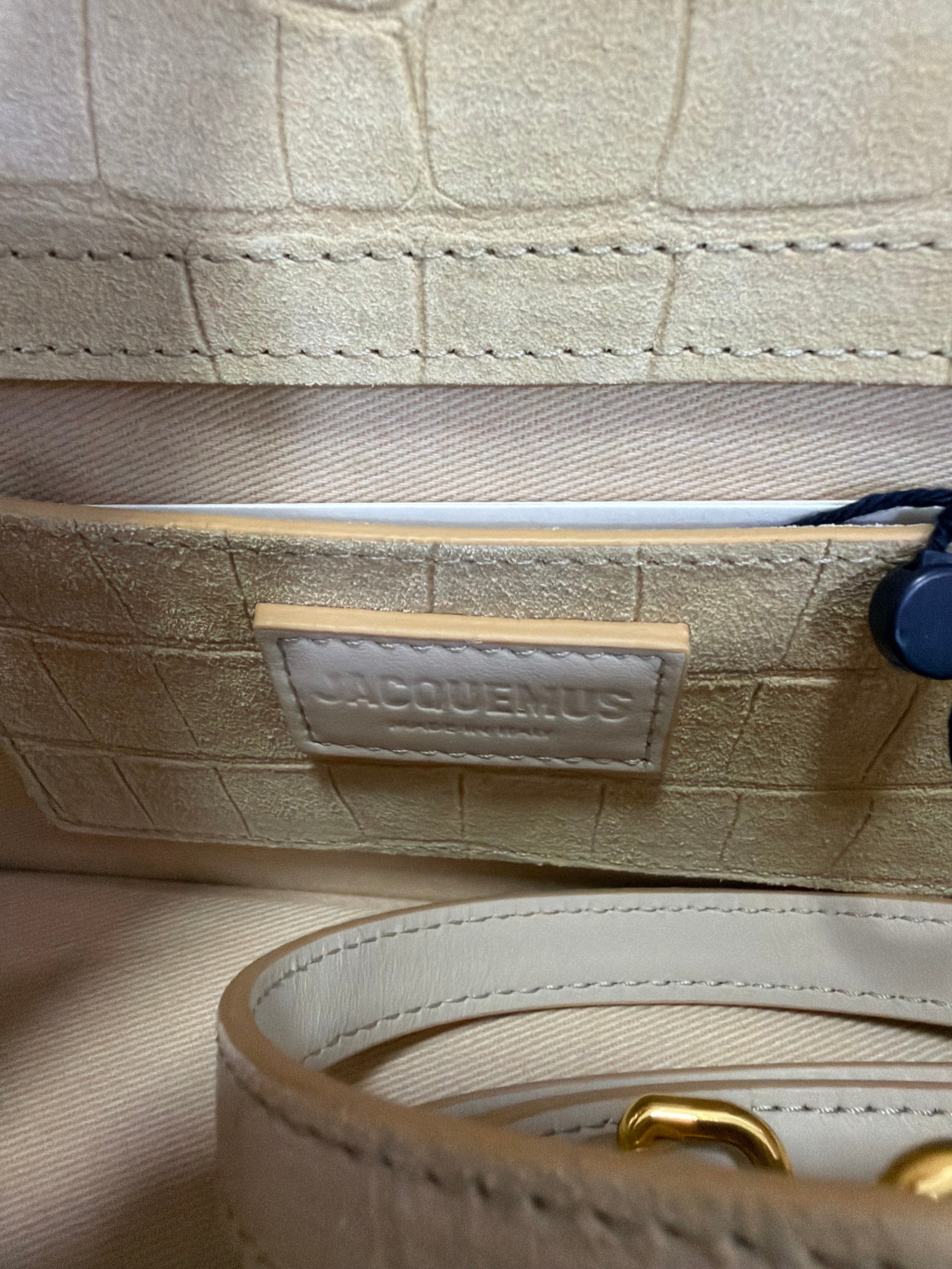 Jacquemus Le Grand Bambino Suede Cocco beige
