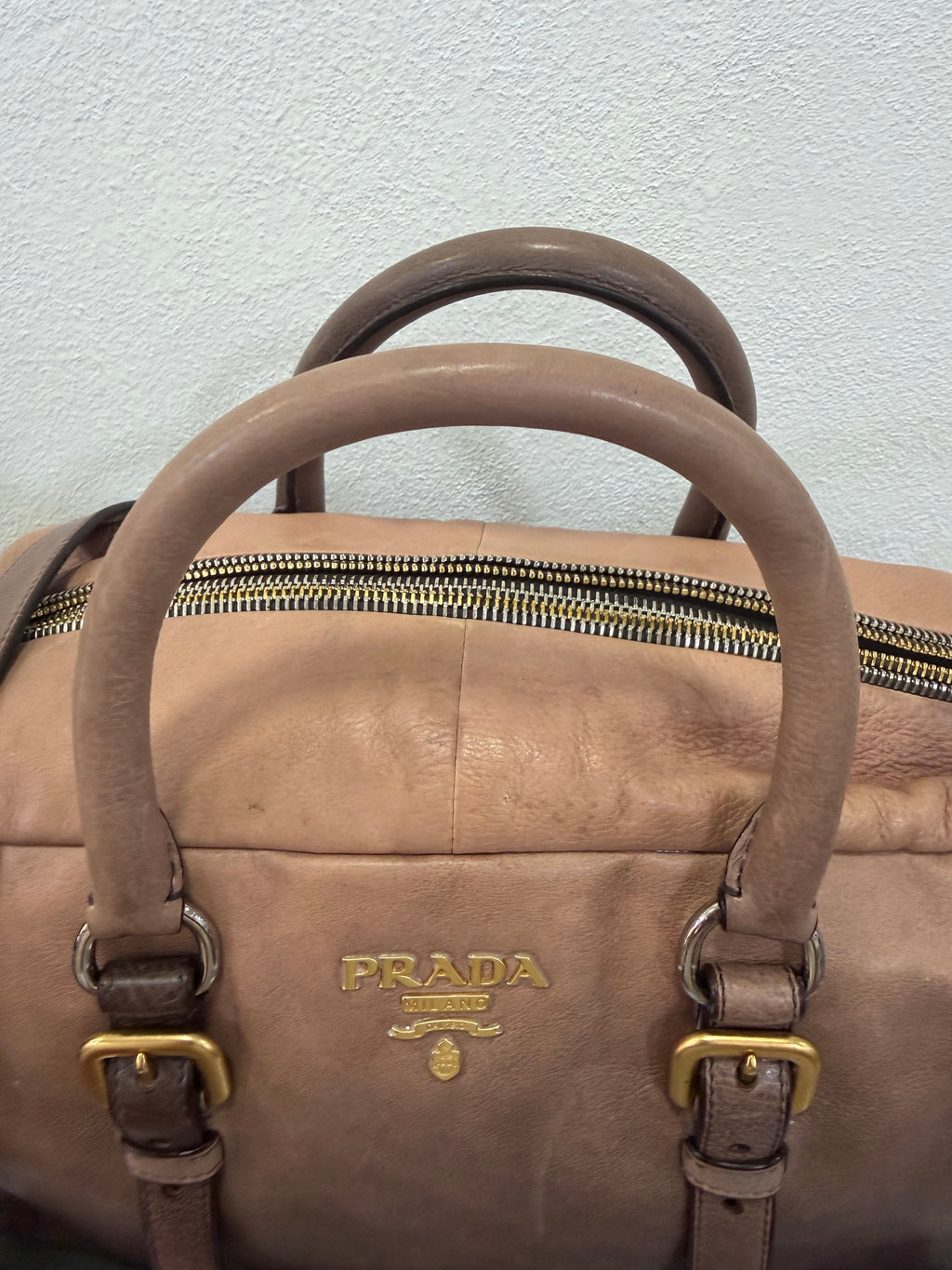 Prada Bauletto in pelle effetto sfumato