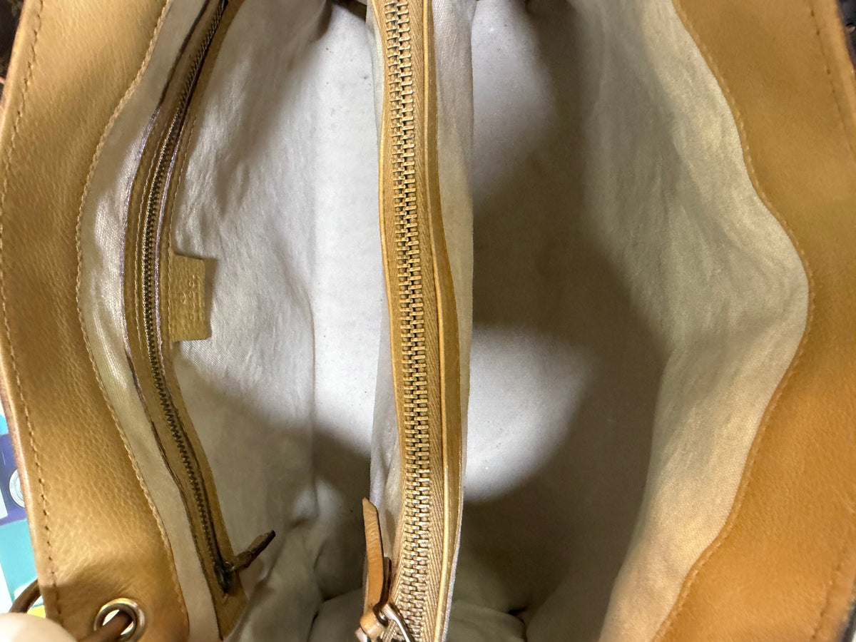 Gucci Bamboo Shopping Beige scuro