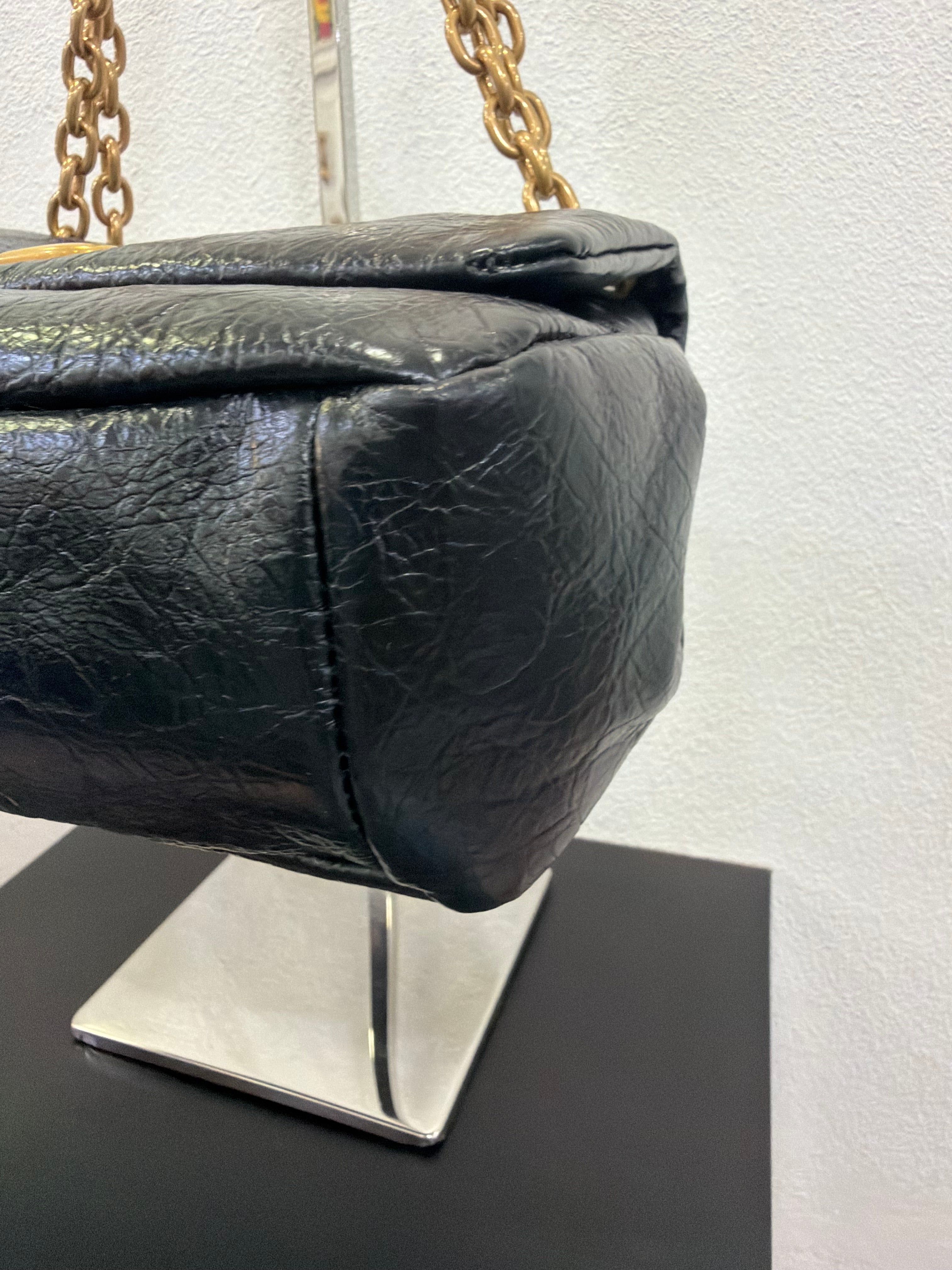 Balenciaga Monaco Mini in pelle stropicciata