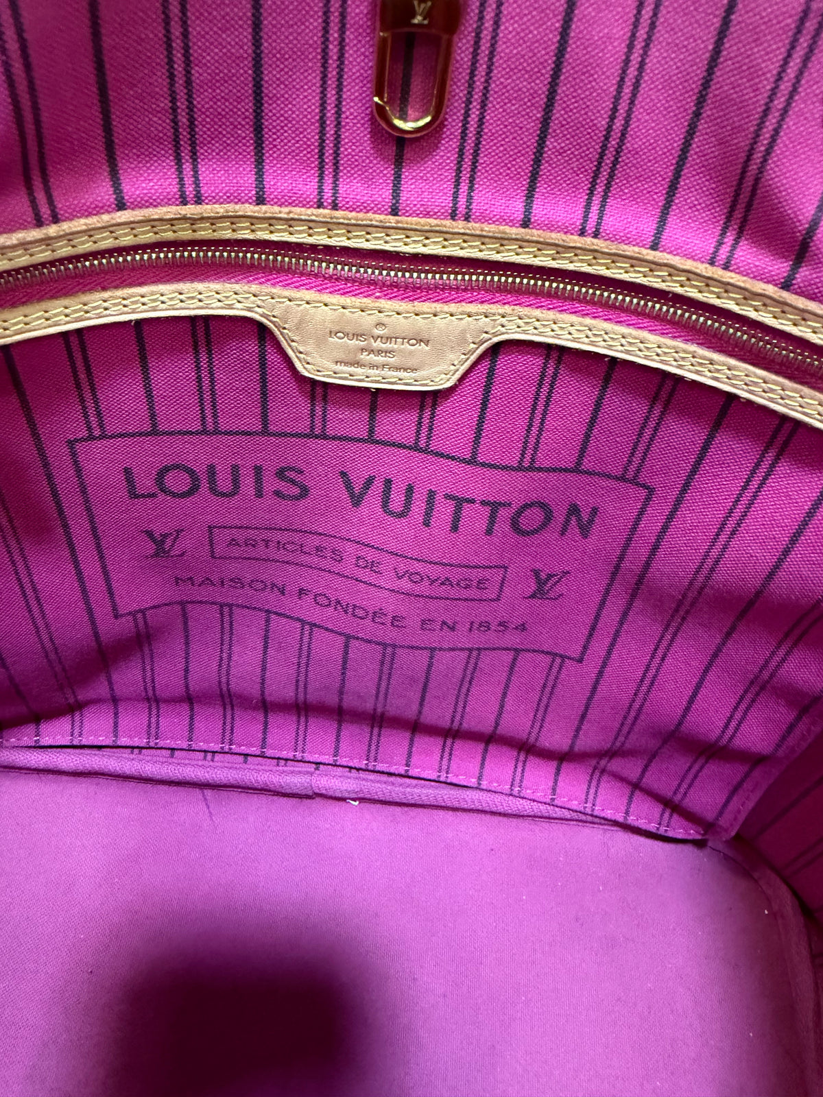 Louis Vuitton Neverfull MM Monogram Peonia