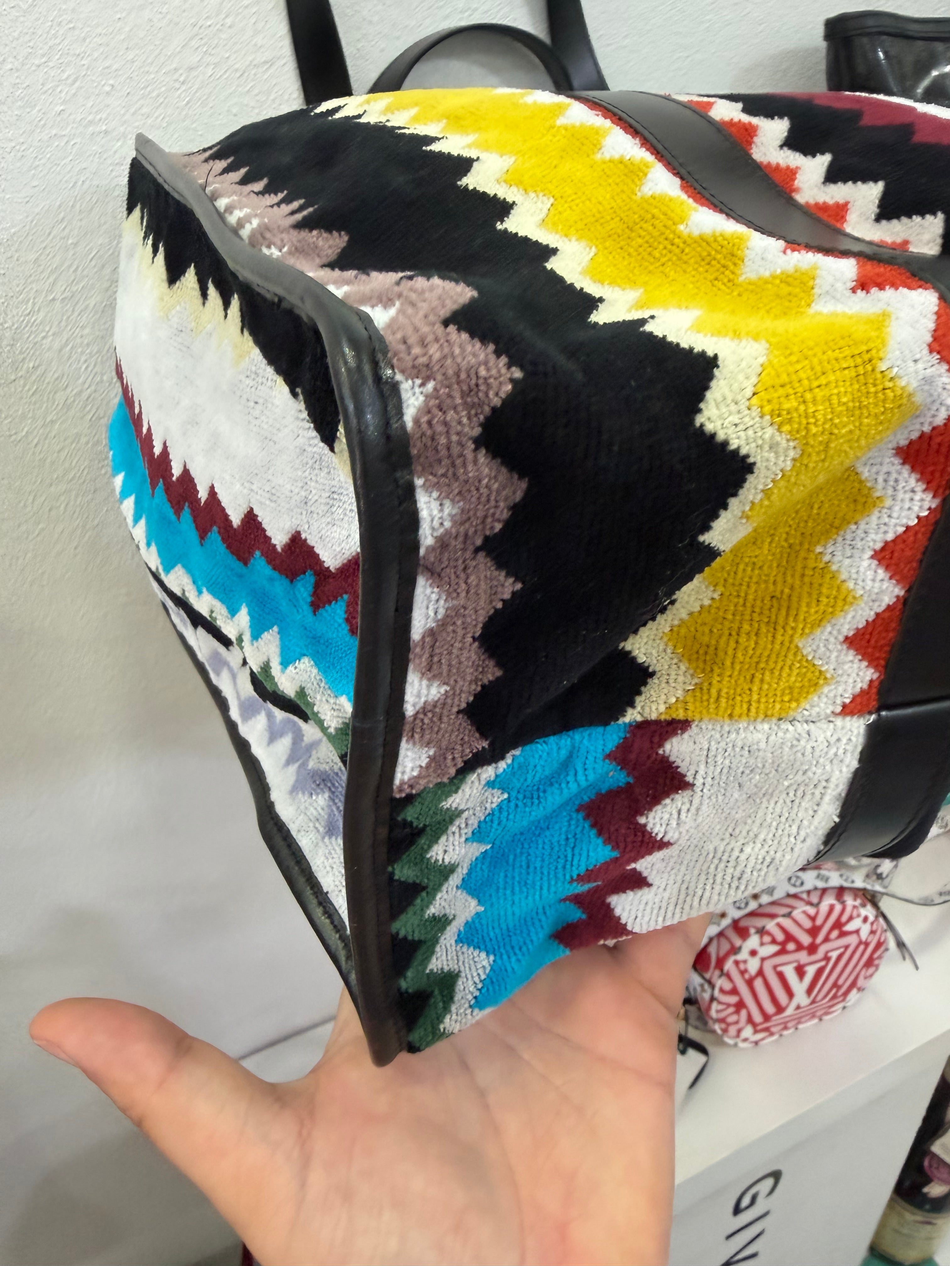 Missoni Borsa Cyrus con pelle