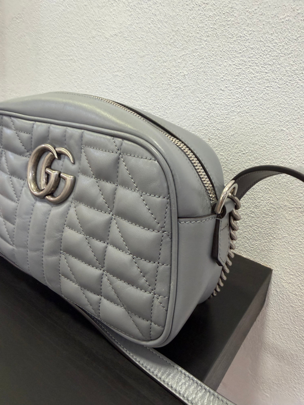 Gucci Marmont Camera Bag Grigio