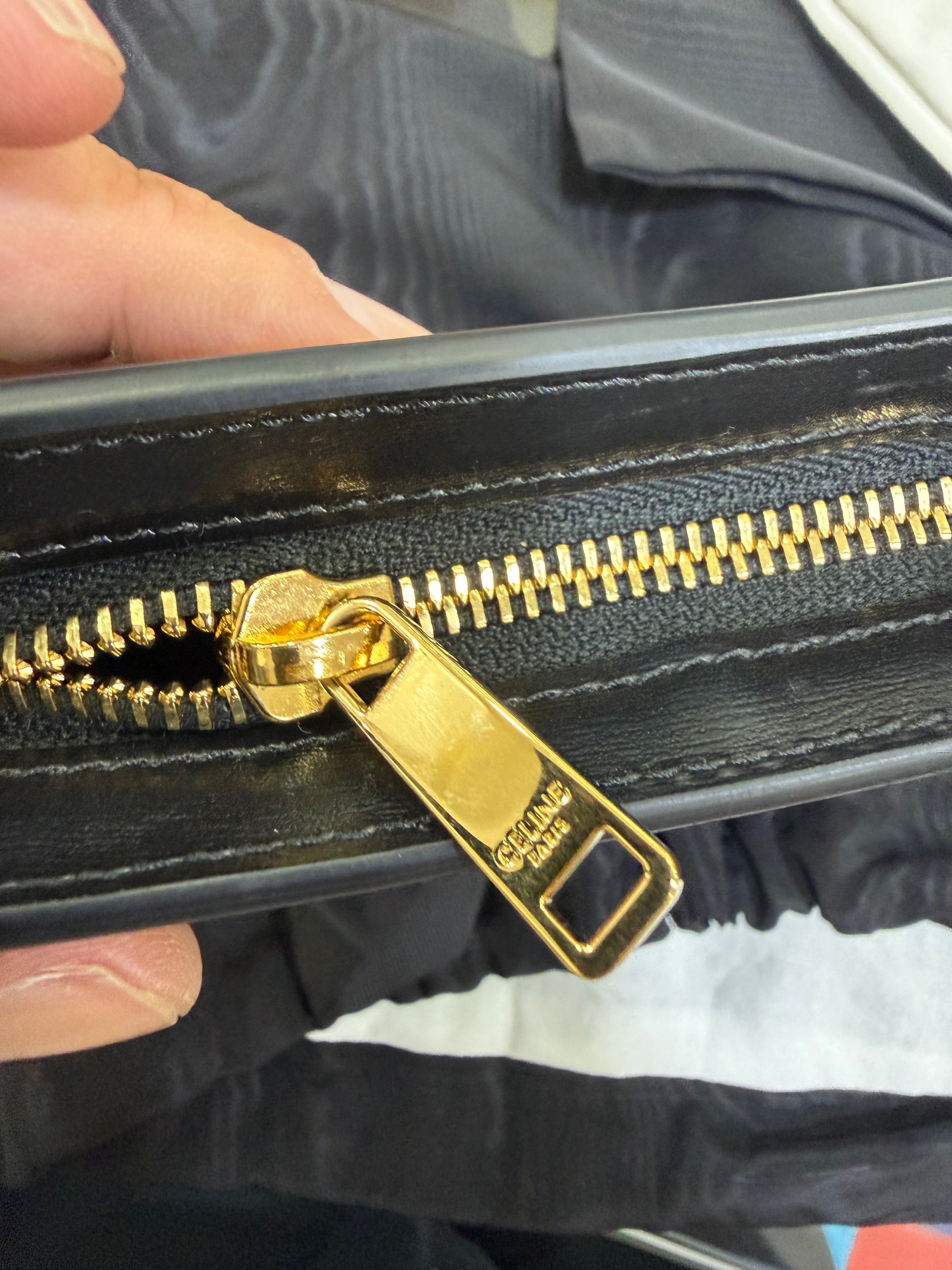 Celine Croque Bag in pelle liscia