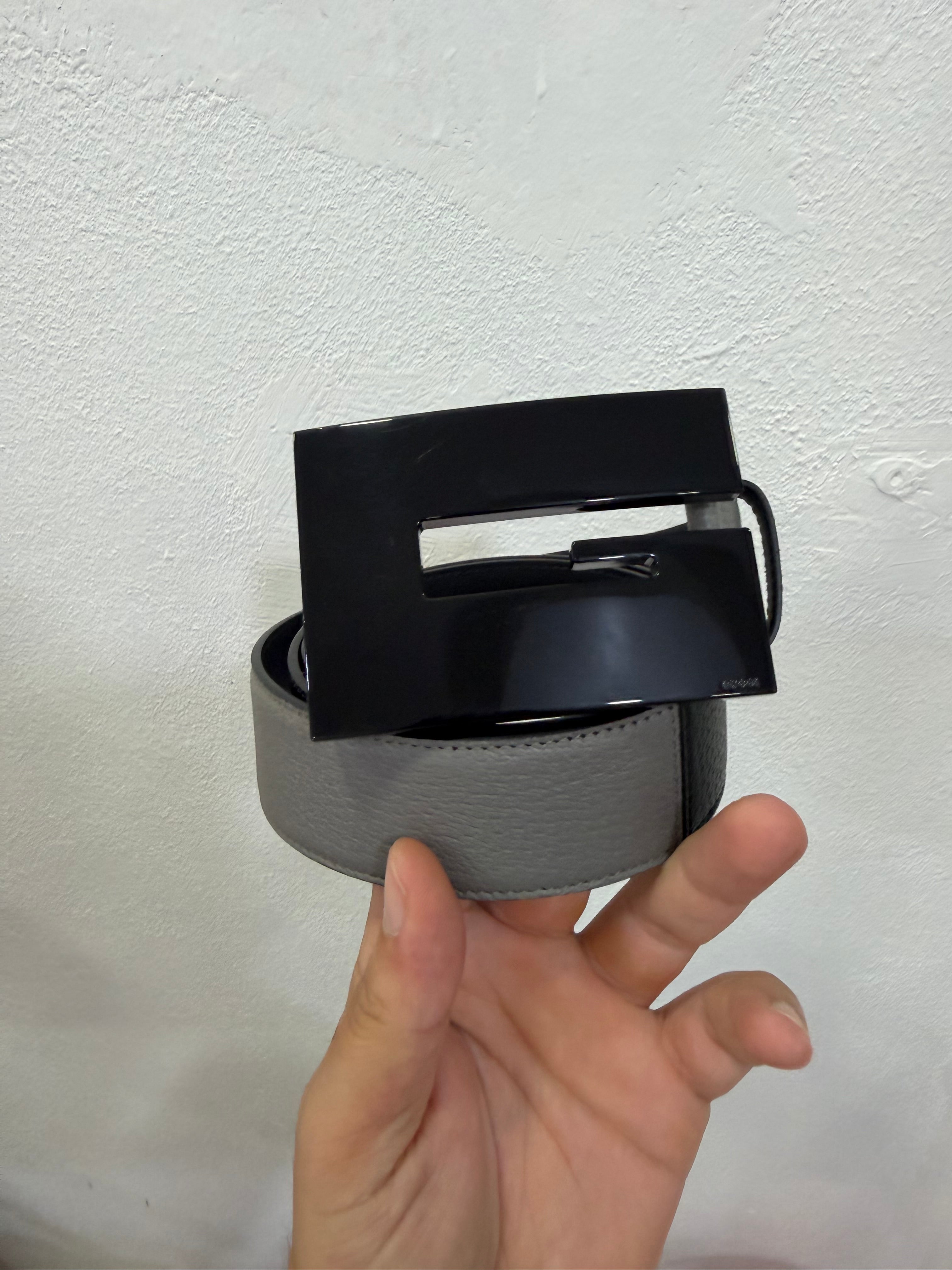 Gucci Cintura larga G Quadro bicolor 90
