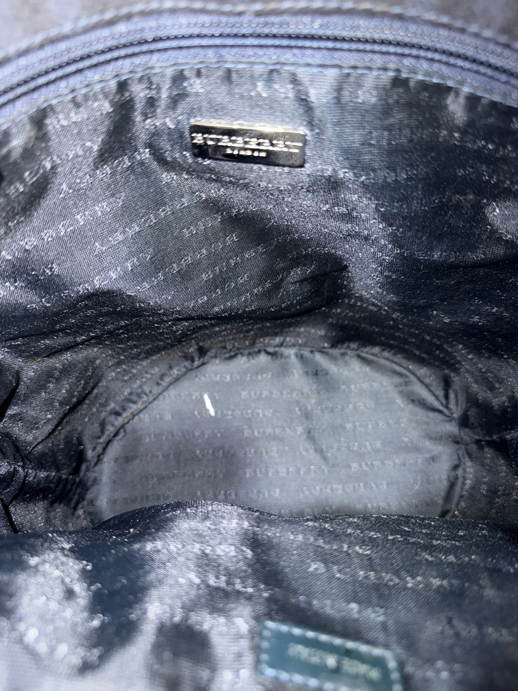 Burberry Bucket Bag Blu Navy