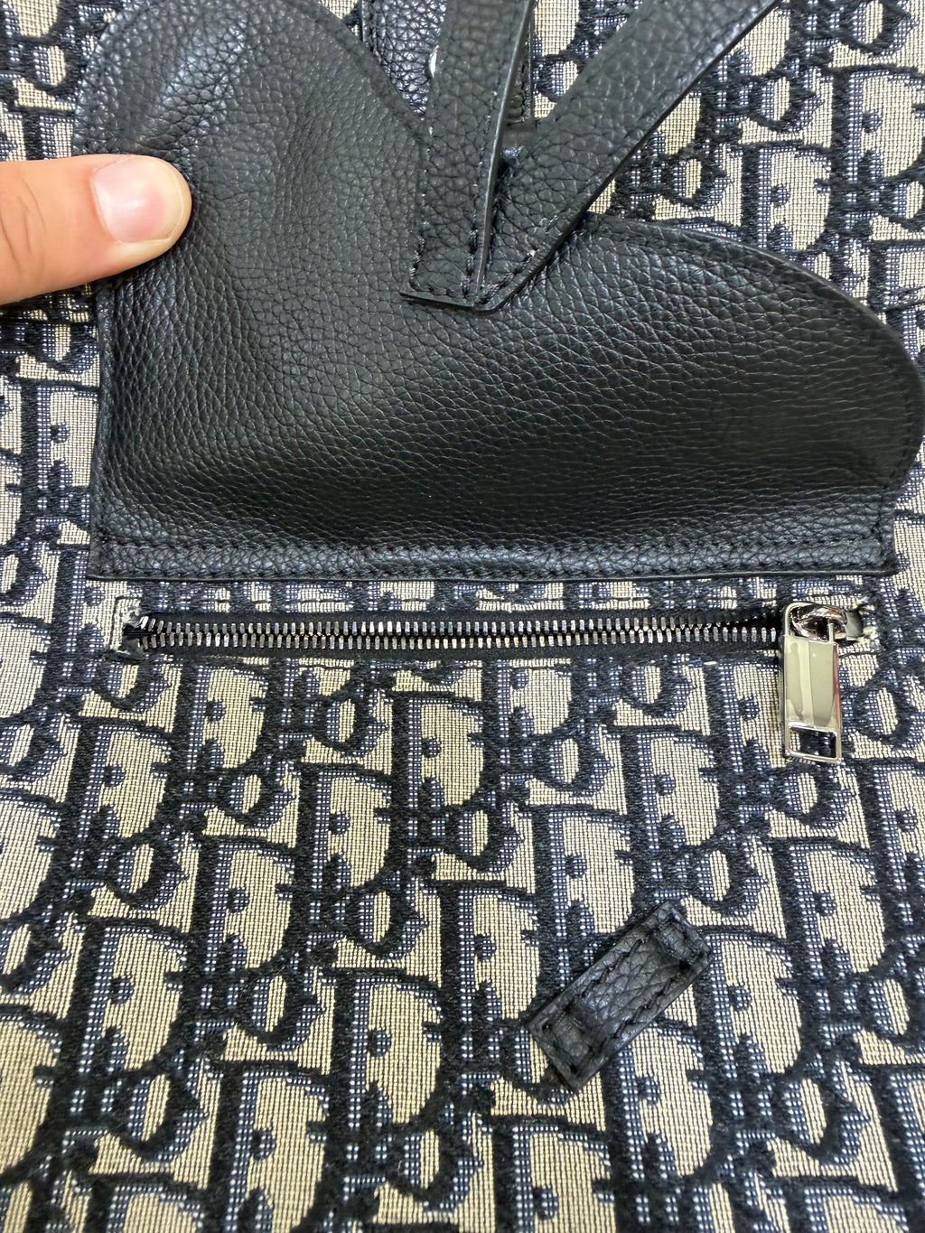 Christian Dior Zaino Gallop In tessuto Jacquard Oblique