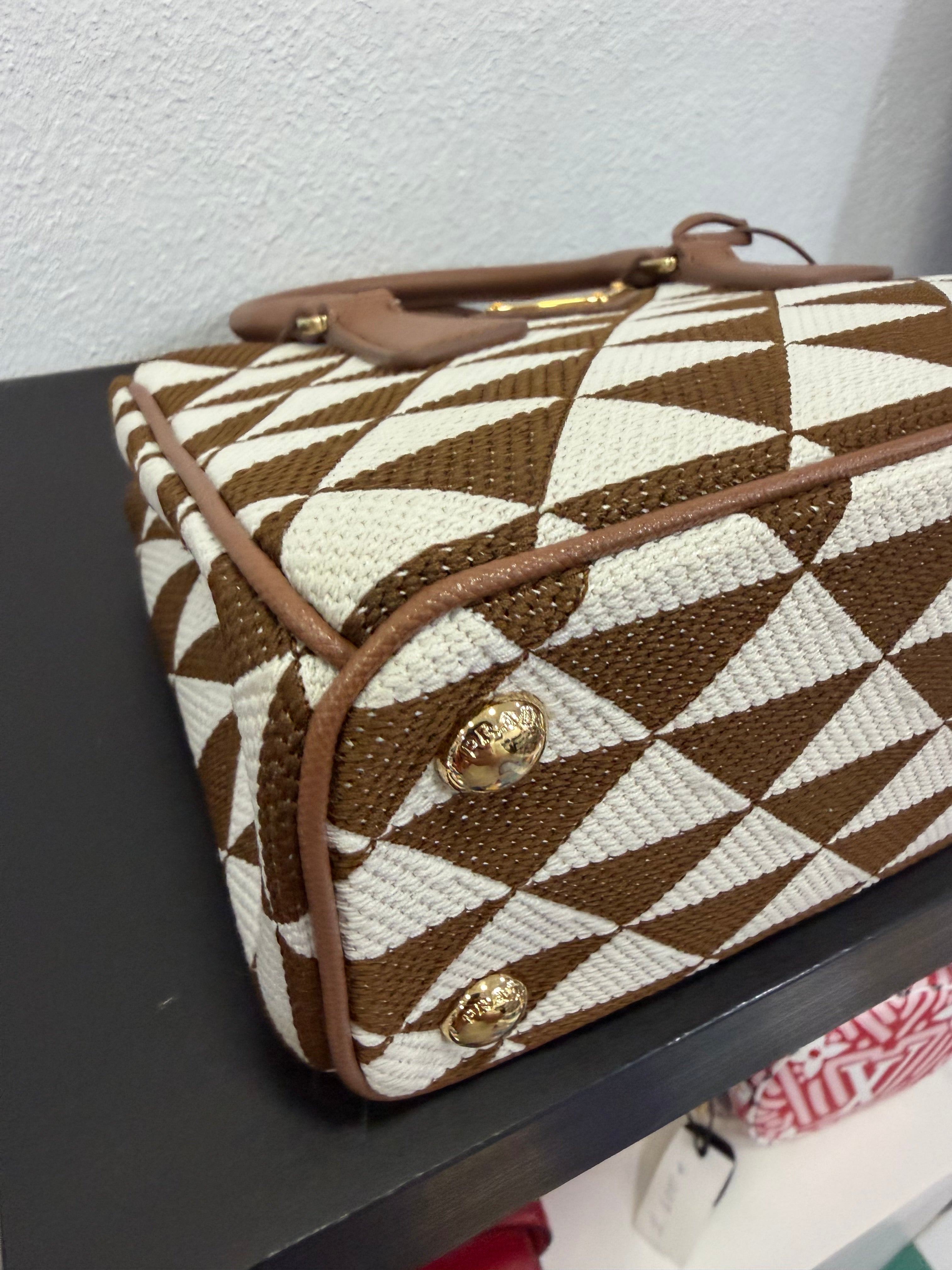 Prada Galleria Symbol Cognac