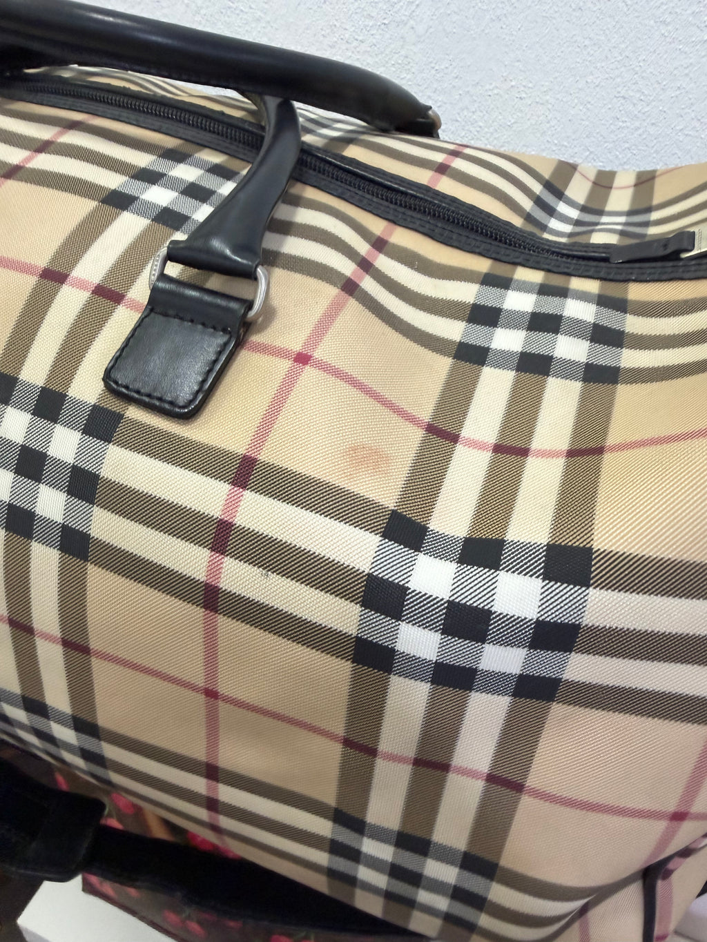 Burberry Borsone Check con tracolla