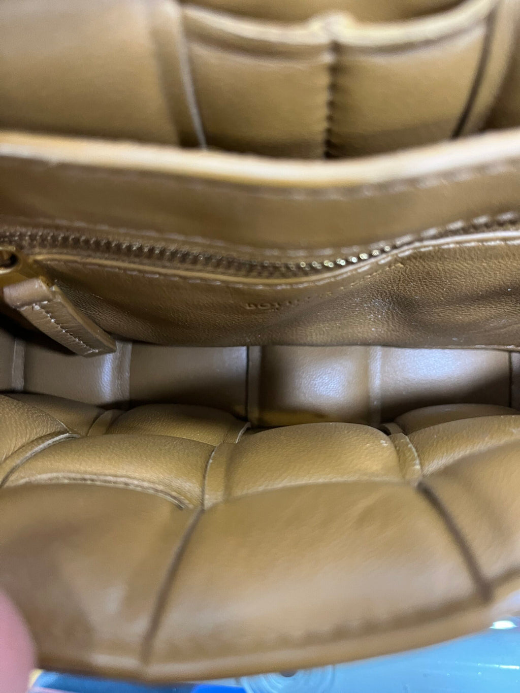 Bottega Veneta Mini Padded Cassette Caramello