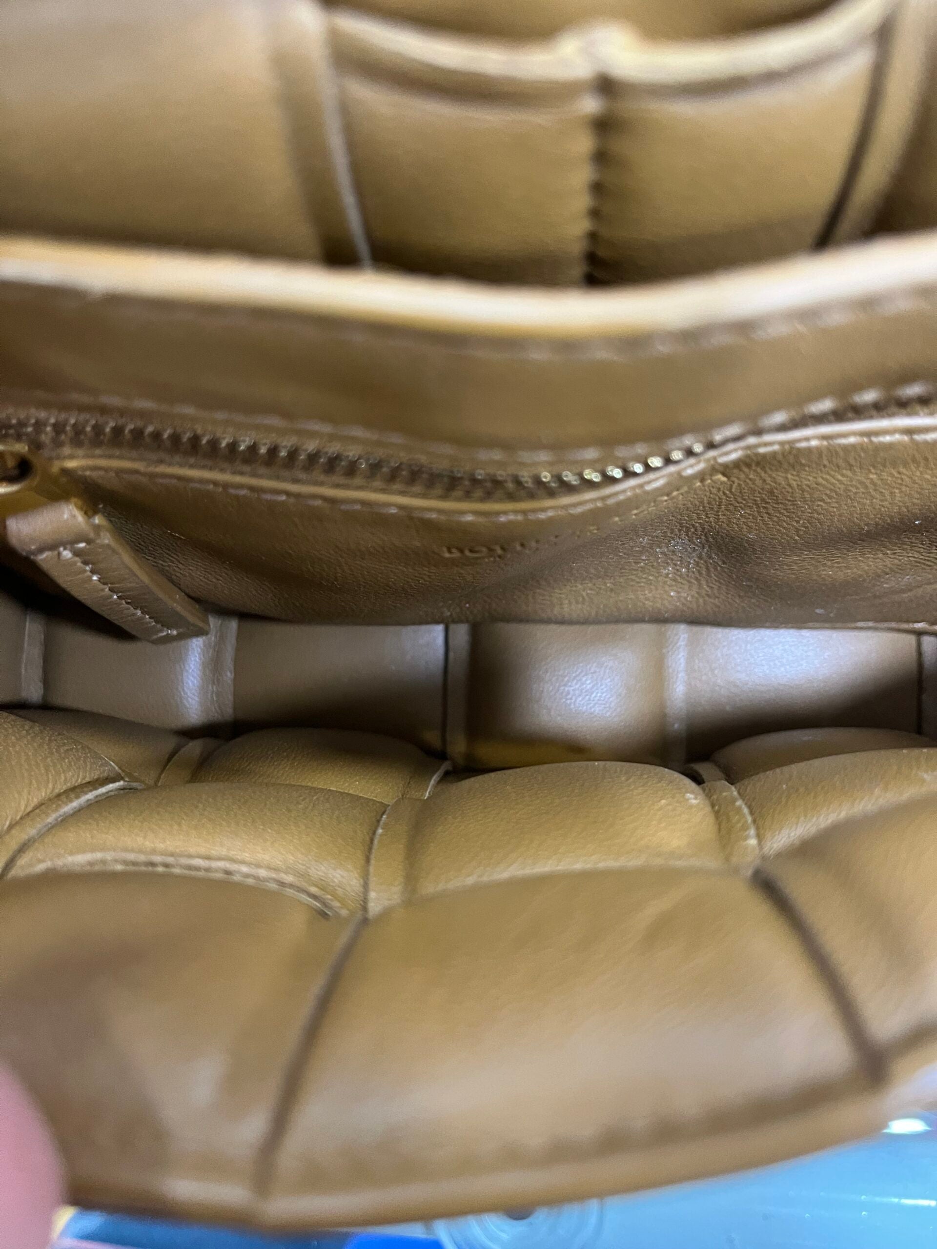 Bottega Veneta Mini Padded Cassette Caramello