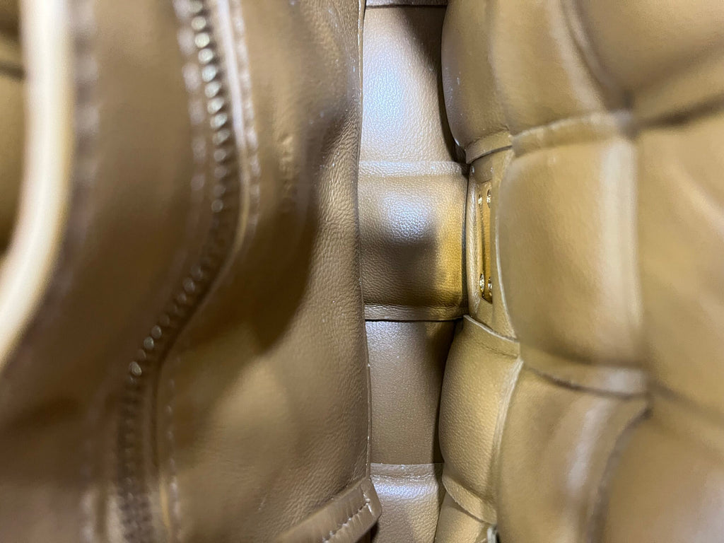 Bottega Veneta Mini Padded Cassette Caramello