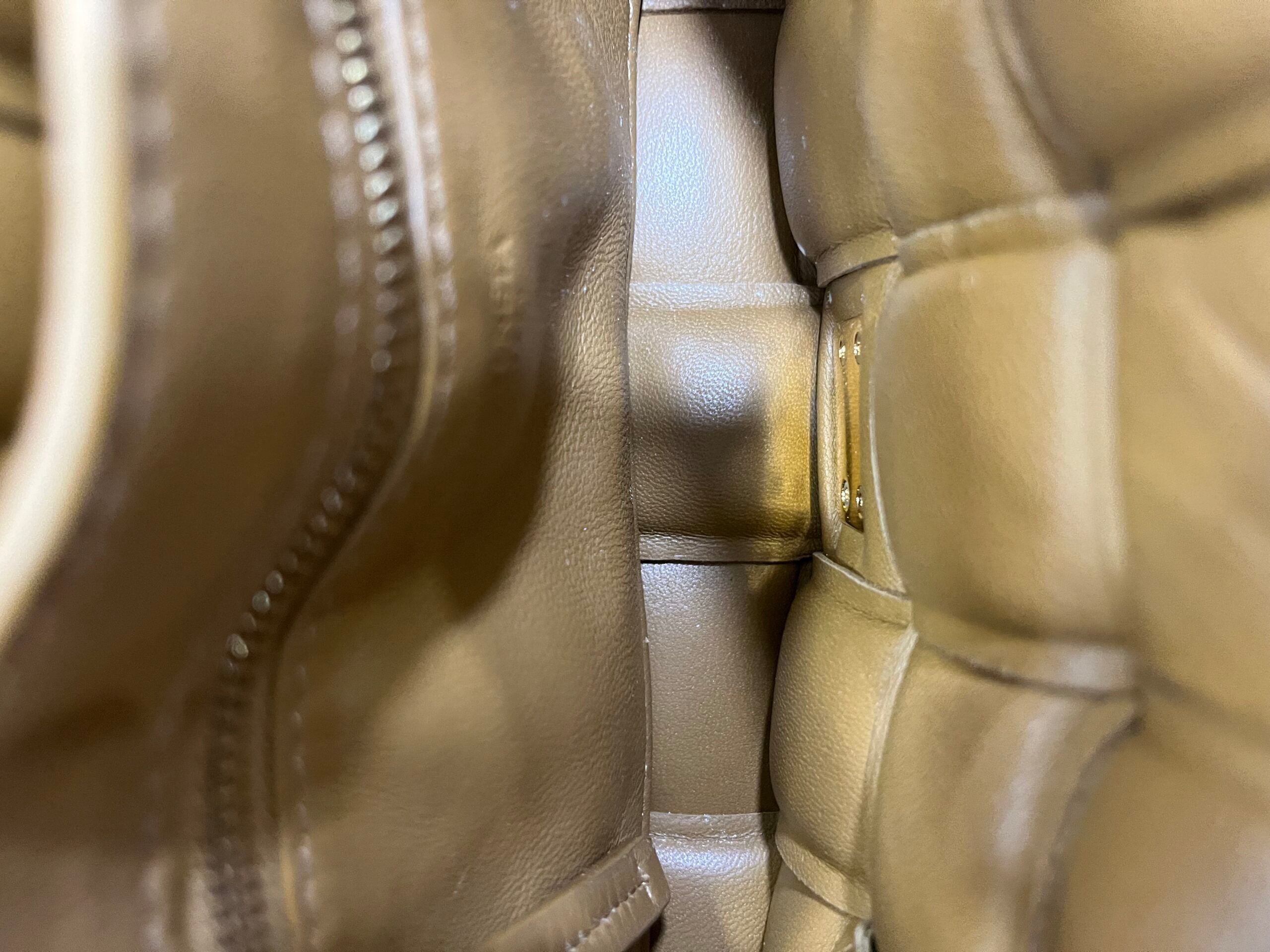 Bottega Veneta Mini Padded Cassette Caramello