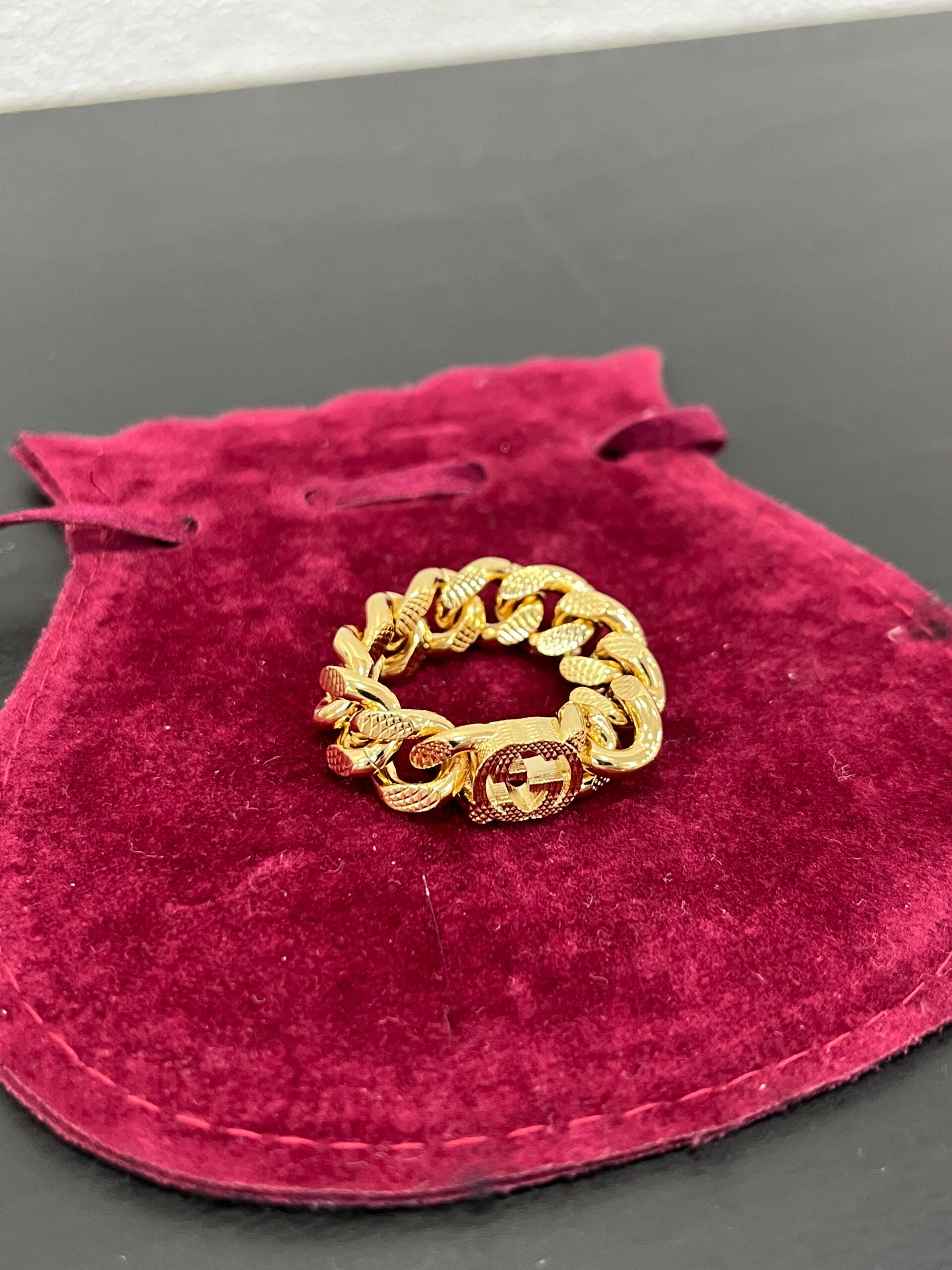 Gucci Anello Chain con GG
