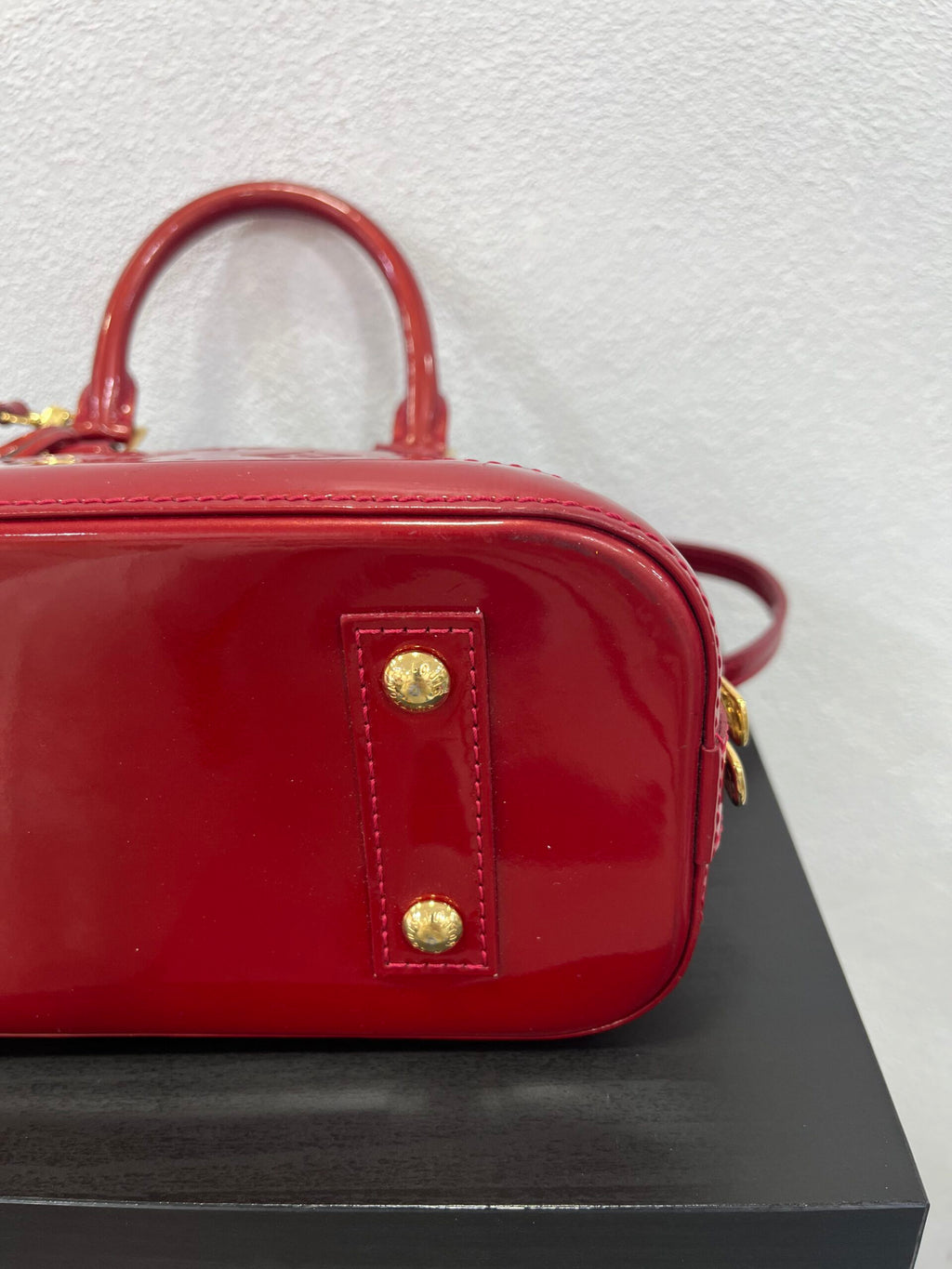Louis Vuitton Alma BB Vernis Rosso