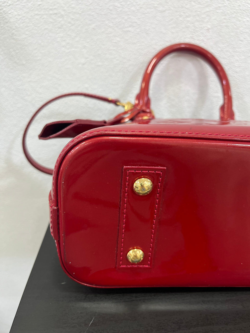 Louis Vuitton Alma BB Vernis Rosso