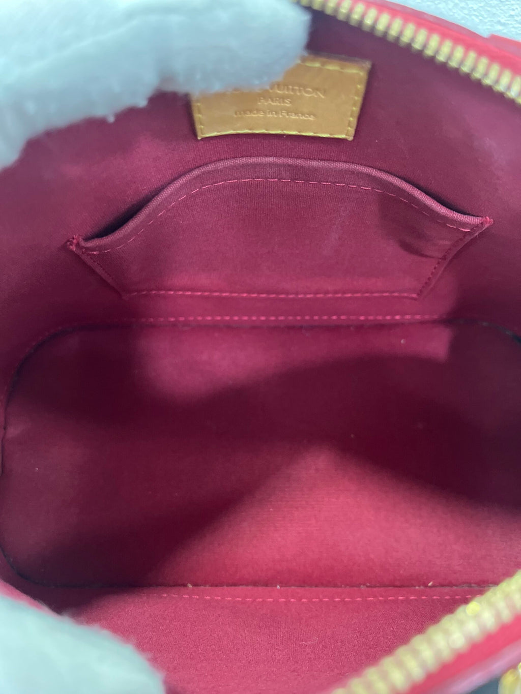 Louis Vuitton Alma BB Vernis Rosso