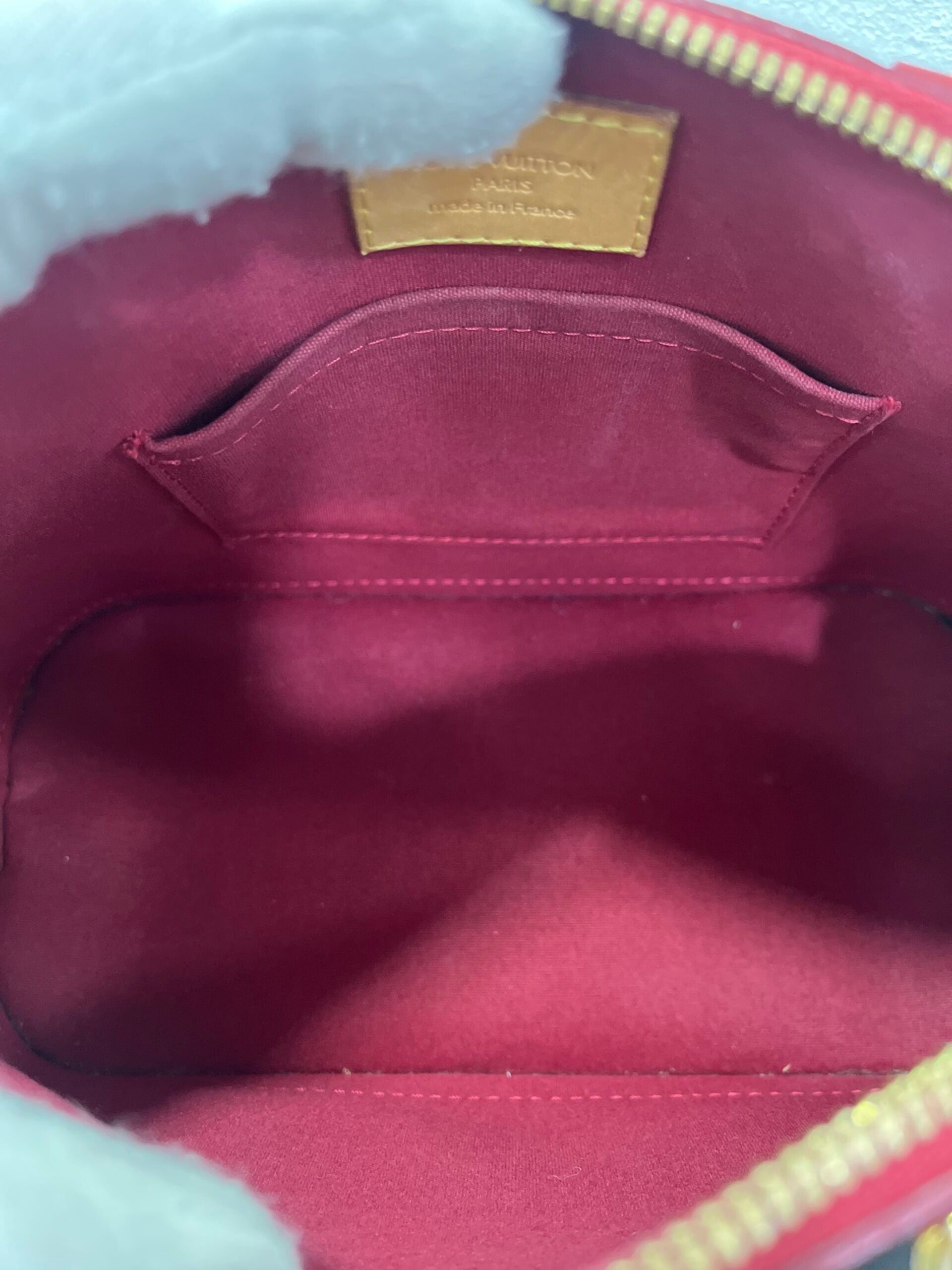 Louis Vuitton Alma BB Vernis Rosso
