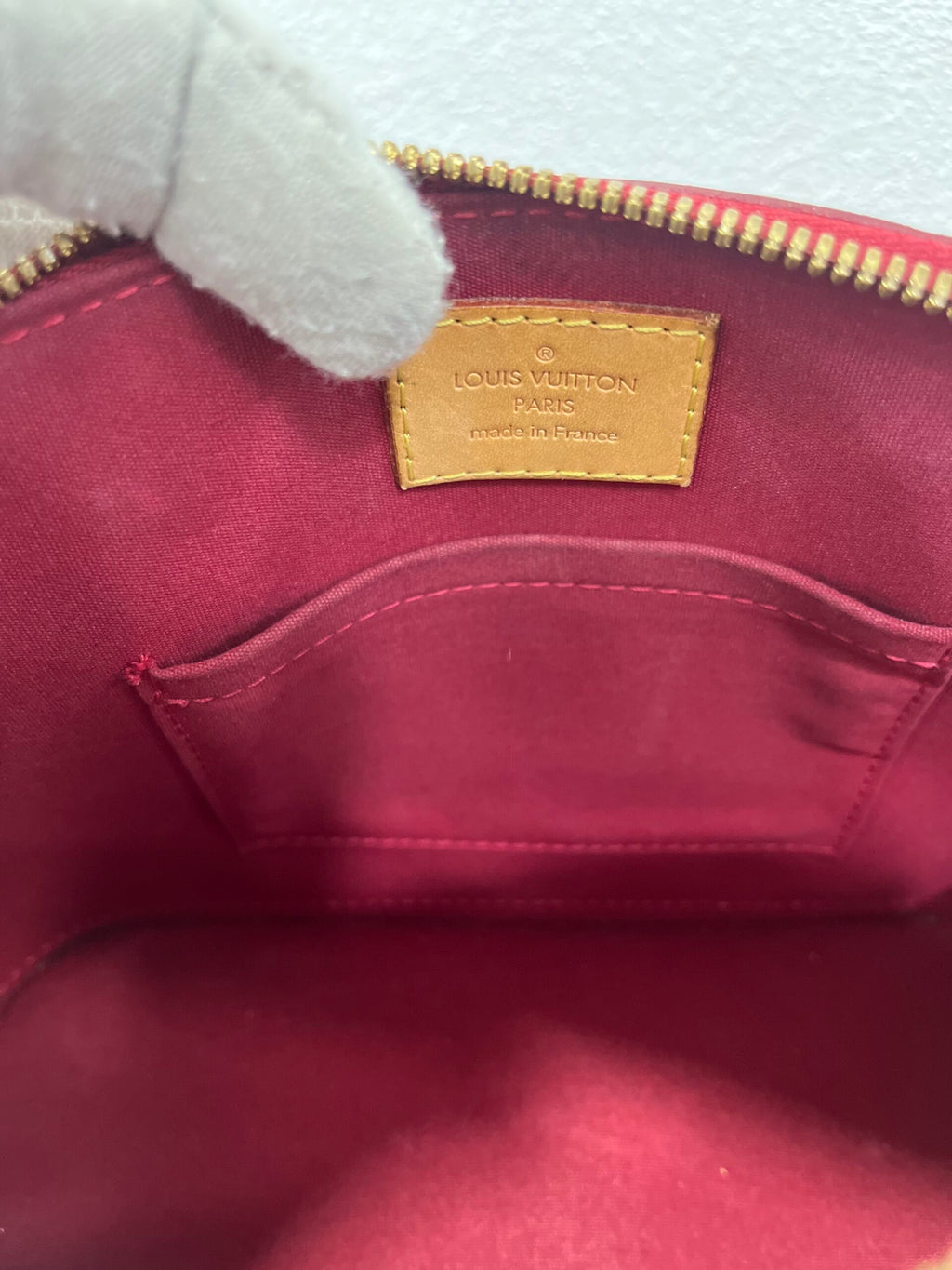 Louis Vuitton Alma BB Vernis Rosso