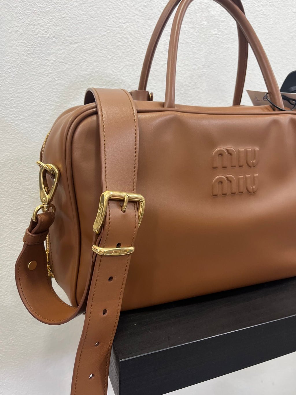 Miu Miu Beau Large cognac