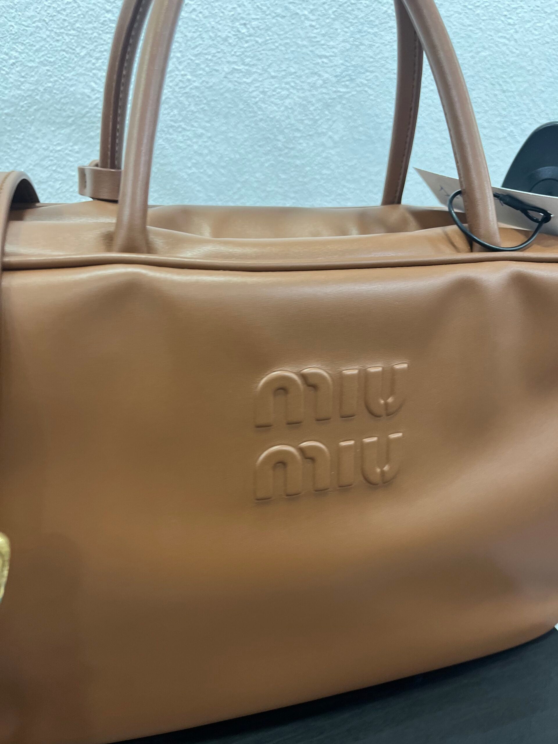 Miu Miu Beau Large cognac