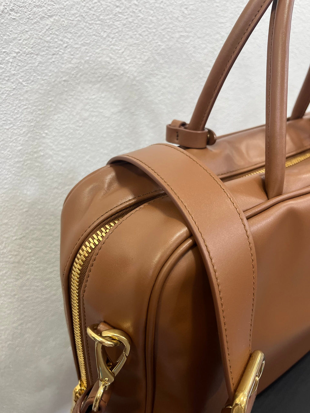 Miu Miu Beau Large cognac