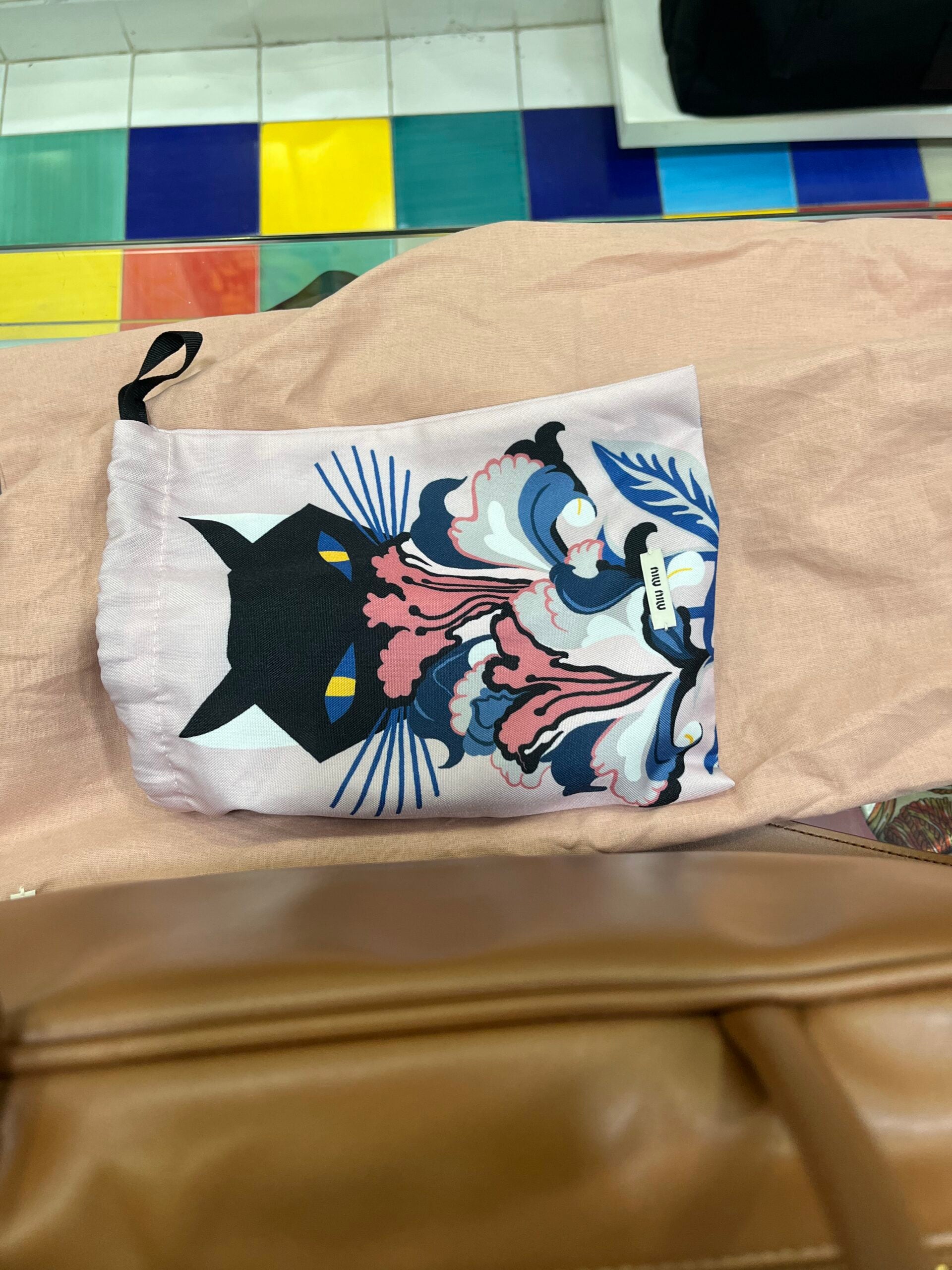 Miu Miu Beau Large cognac