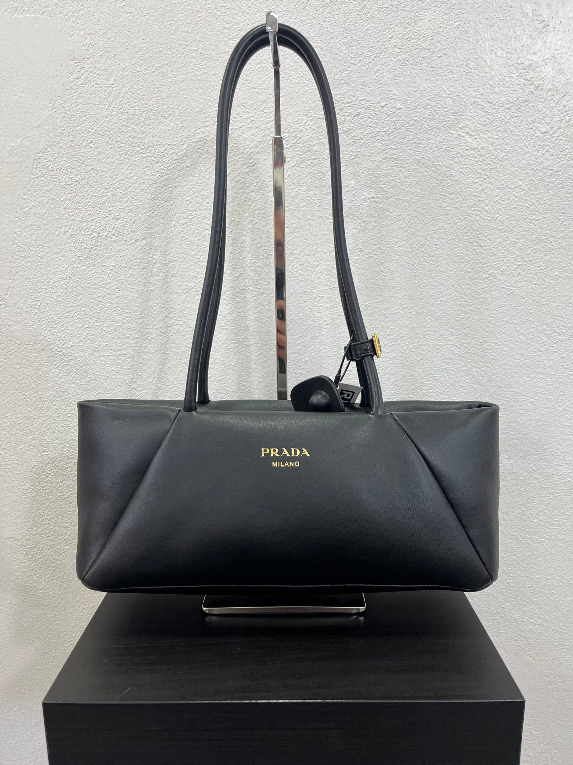 Prada Milano Soft Bag in Nappa Nera