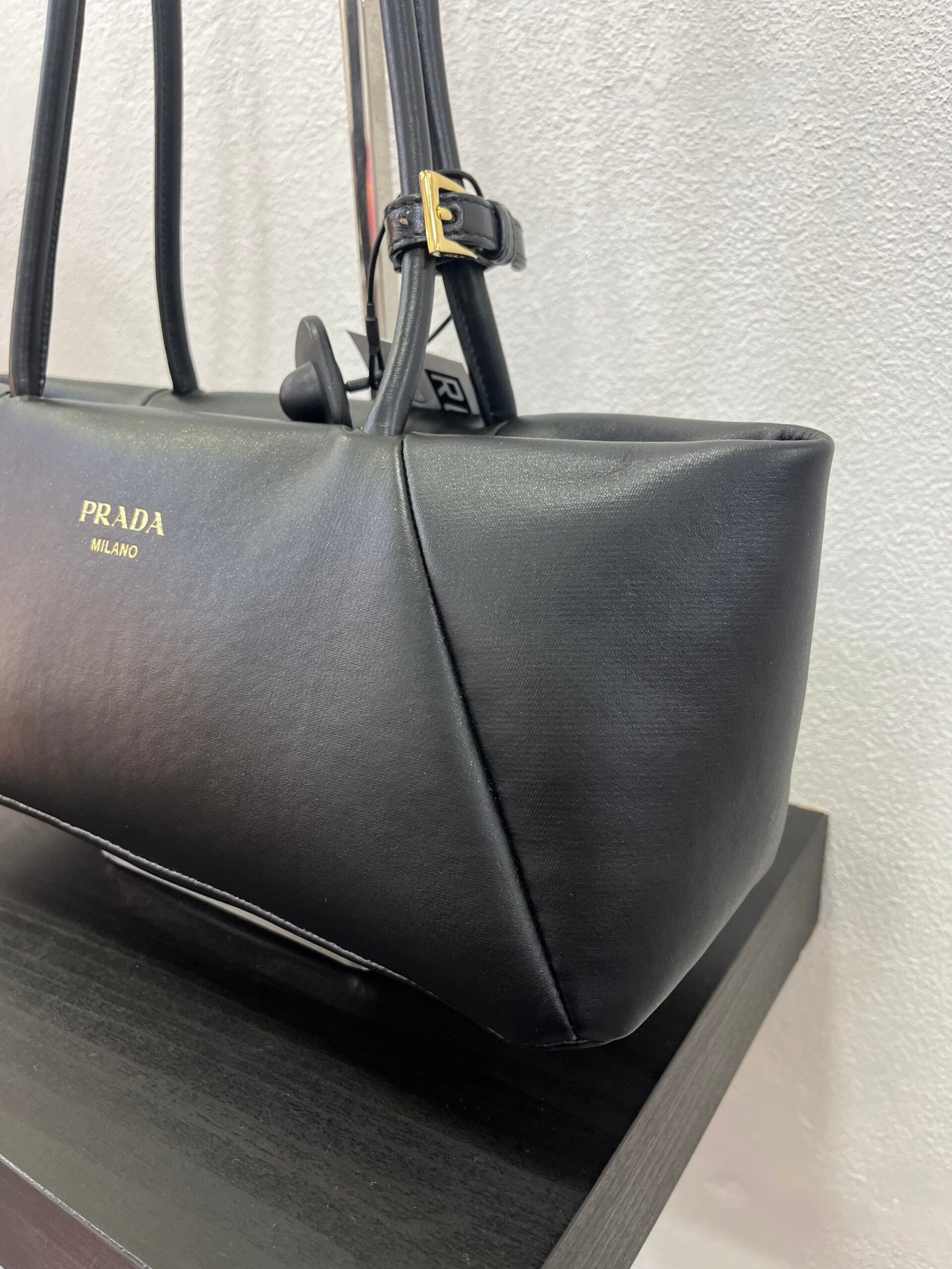 Prada Milano Soft Bag in Nappa Nera