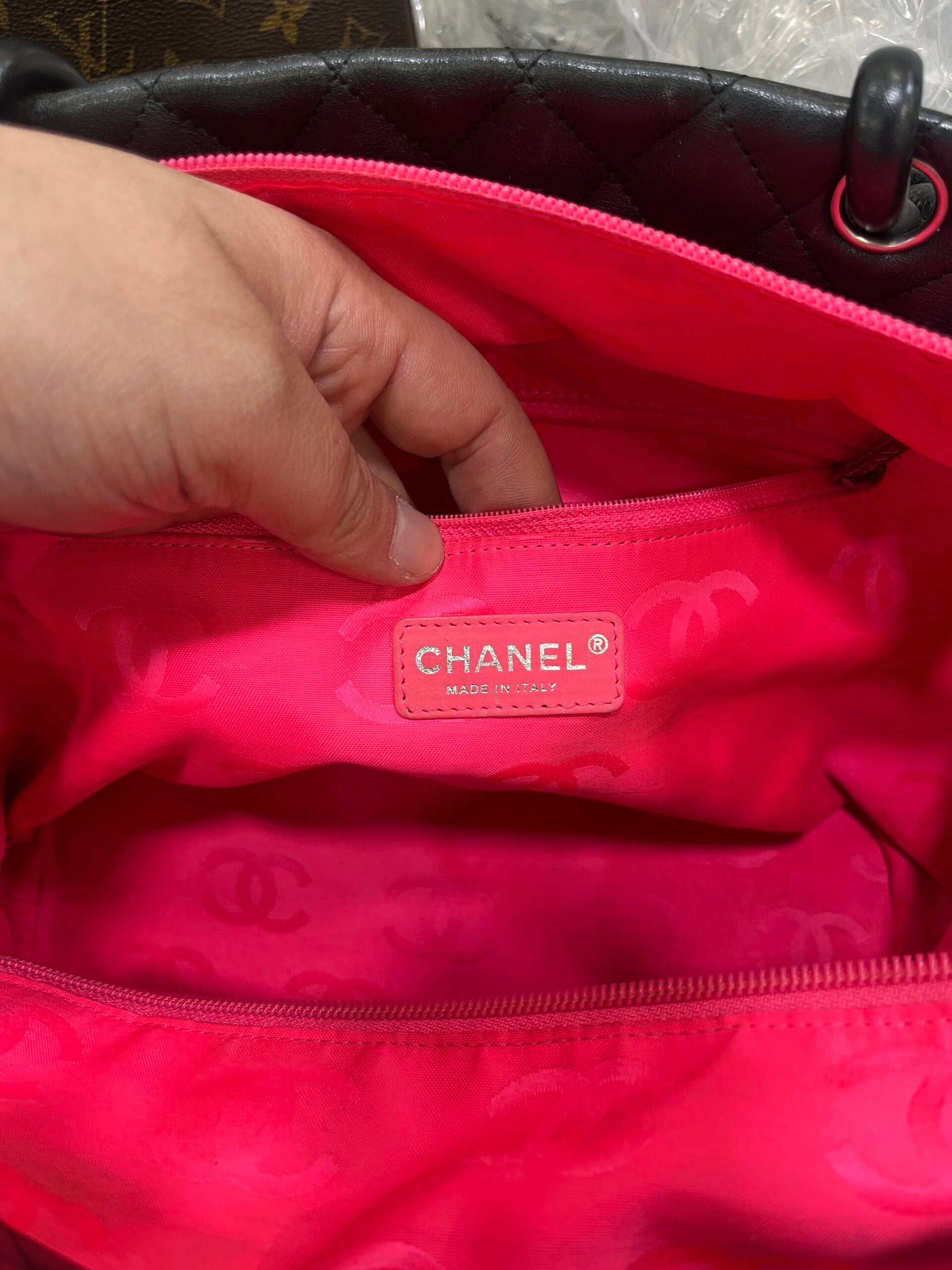 Chanel Cambon Tote Matalesse nero