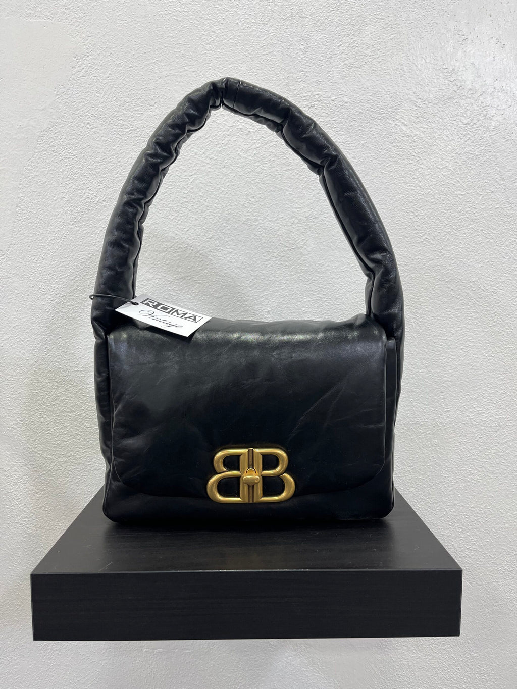 Balenciaga Monaco in nappa nera
