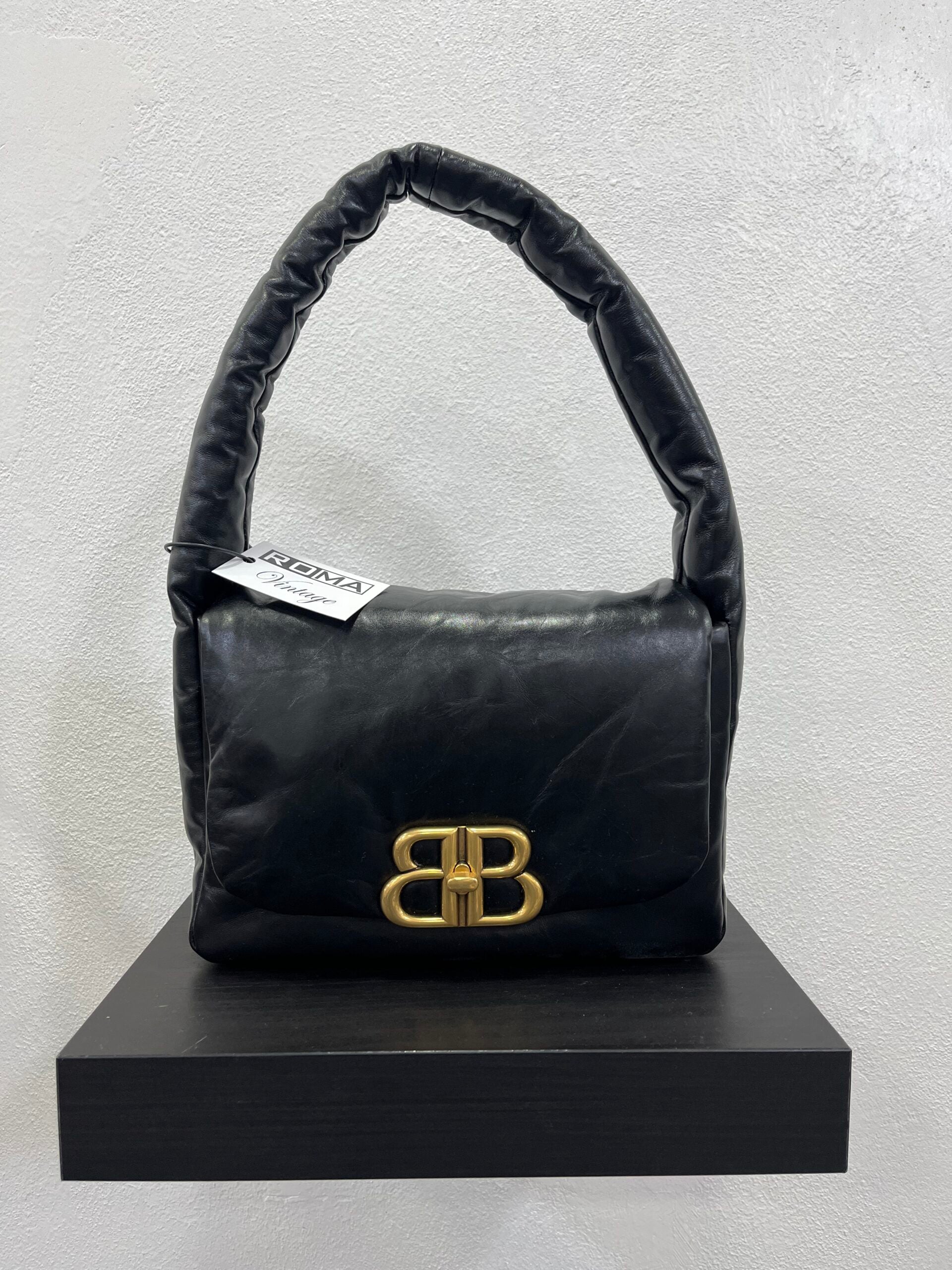 Balenciaga Monaco in nappa nera