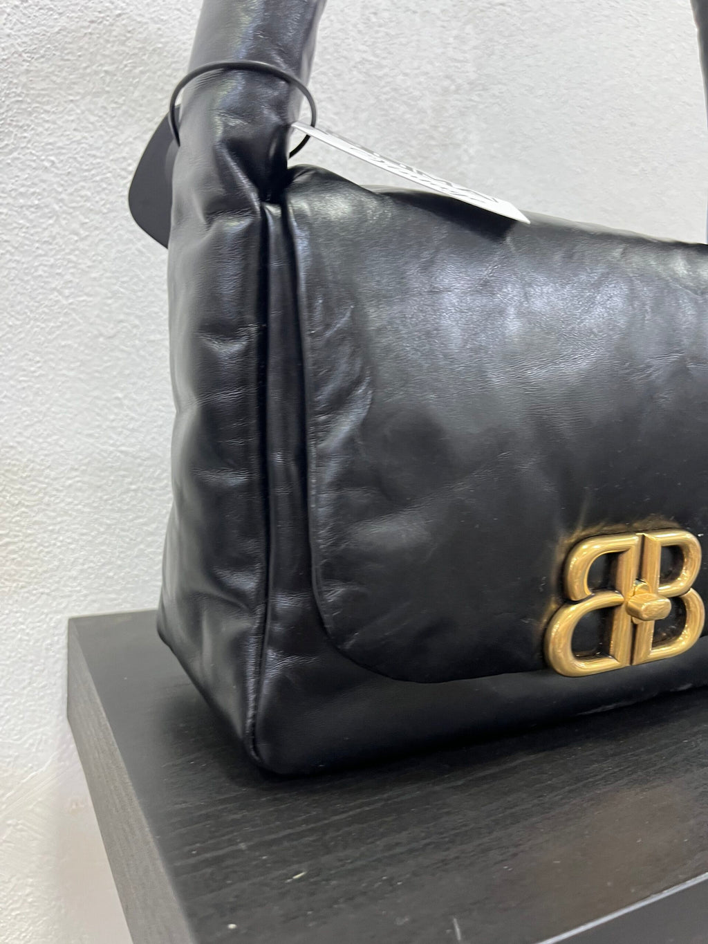 Balenciaga Monaco in nappa nera