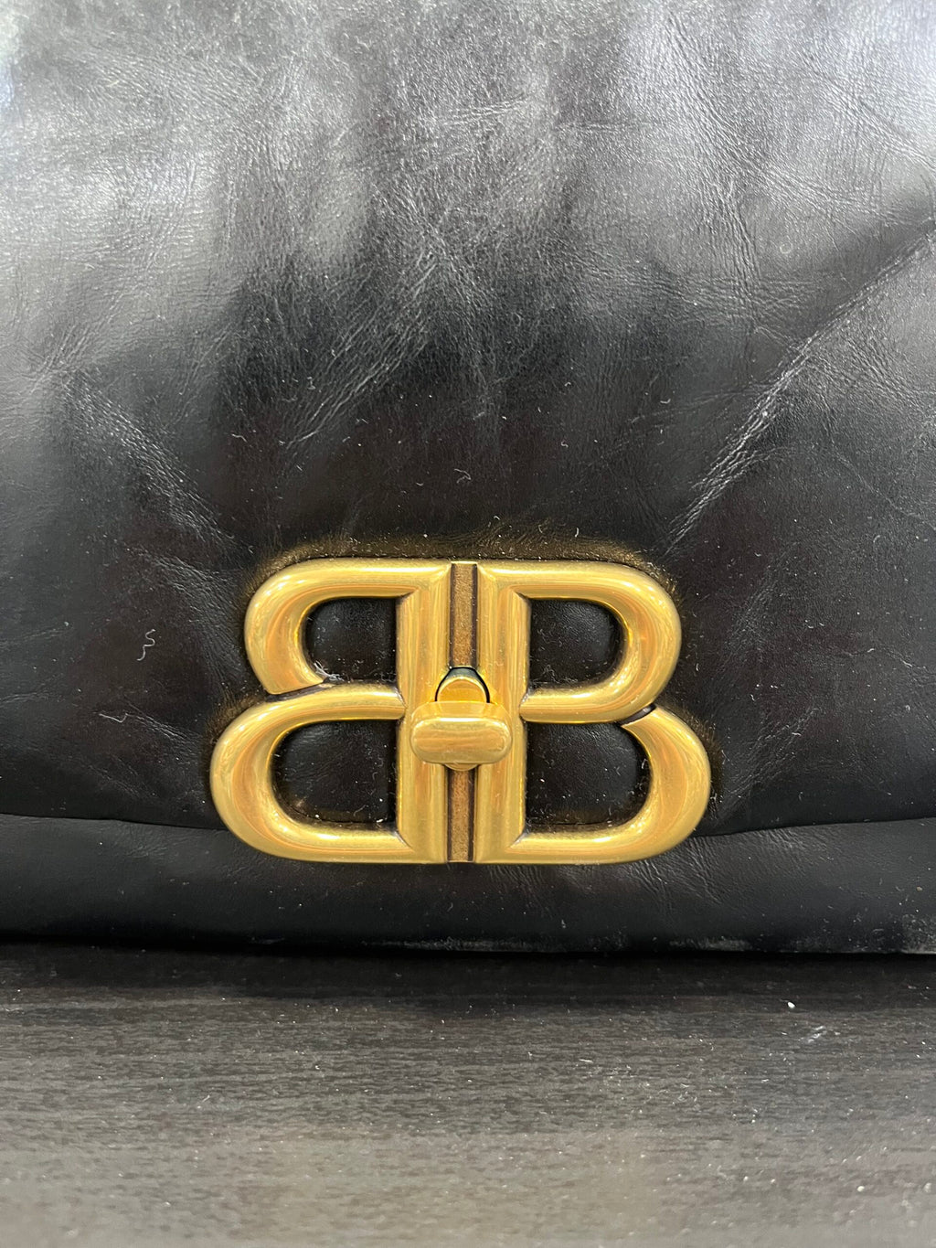 Balenciaga Monaco in nappa nera
