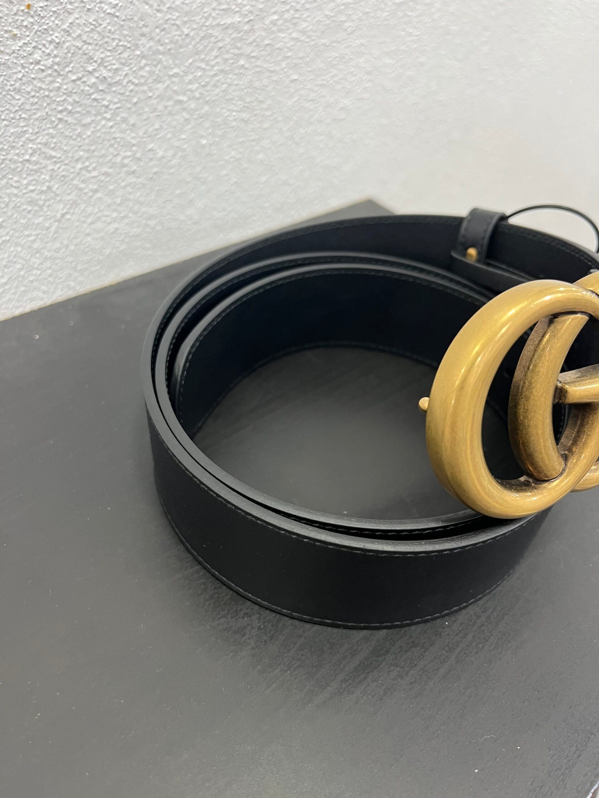 Gucci Cintura Marmont pelle nero