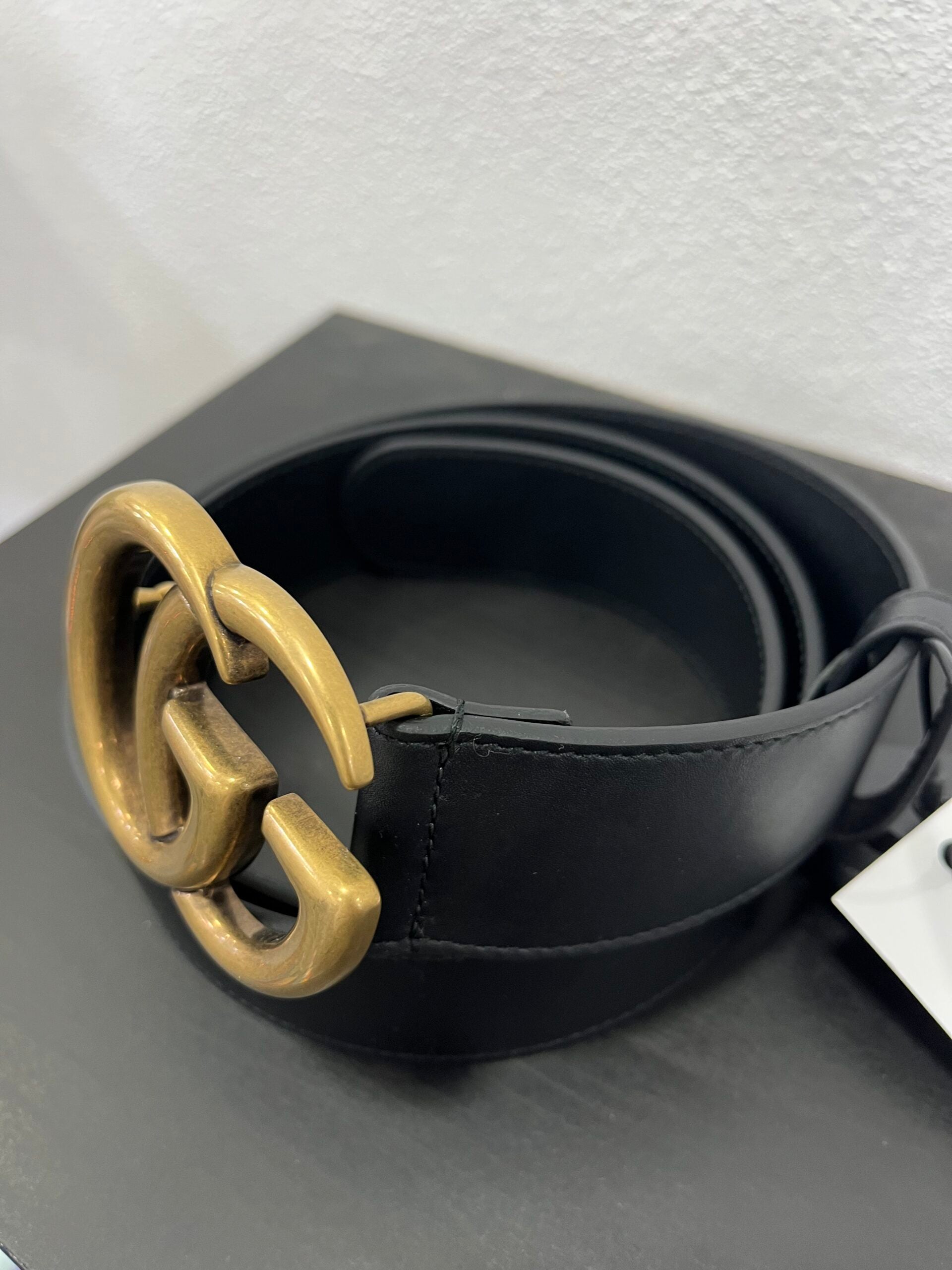 Gucci Cintura Marmont pelle nero