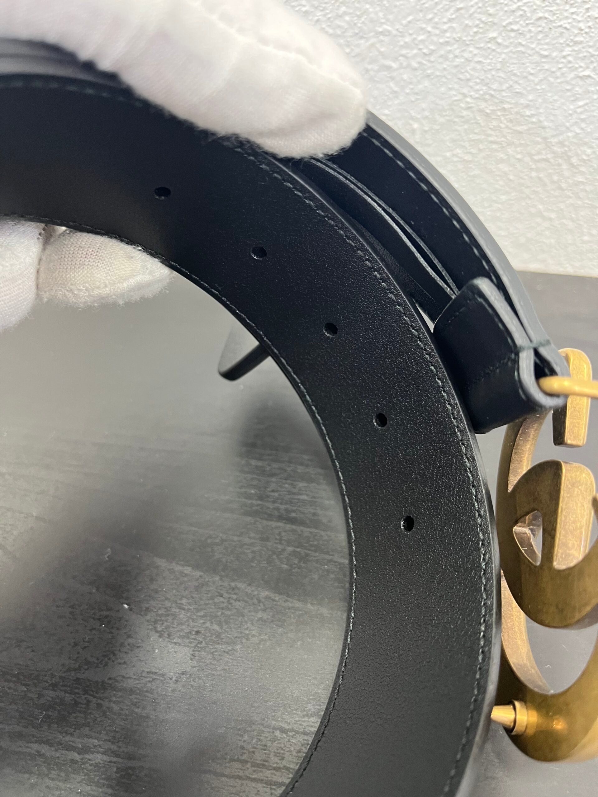 Gucci Cintura Marmont pelle nero