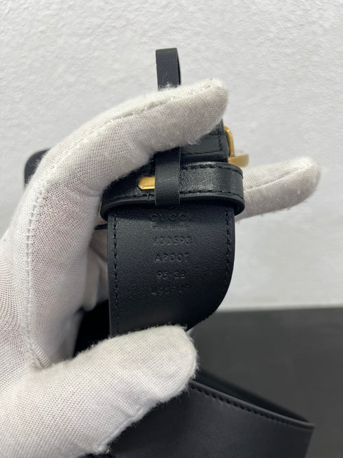 Gucci Cintura Marmont pelle nero