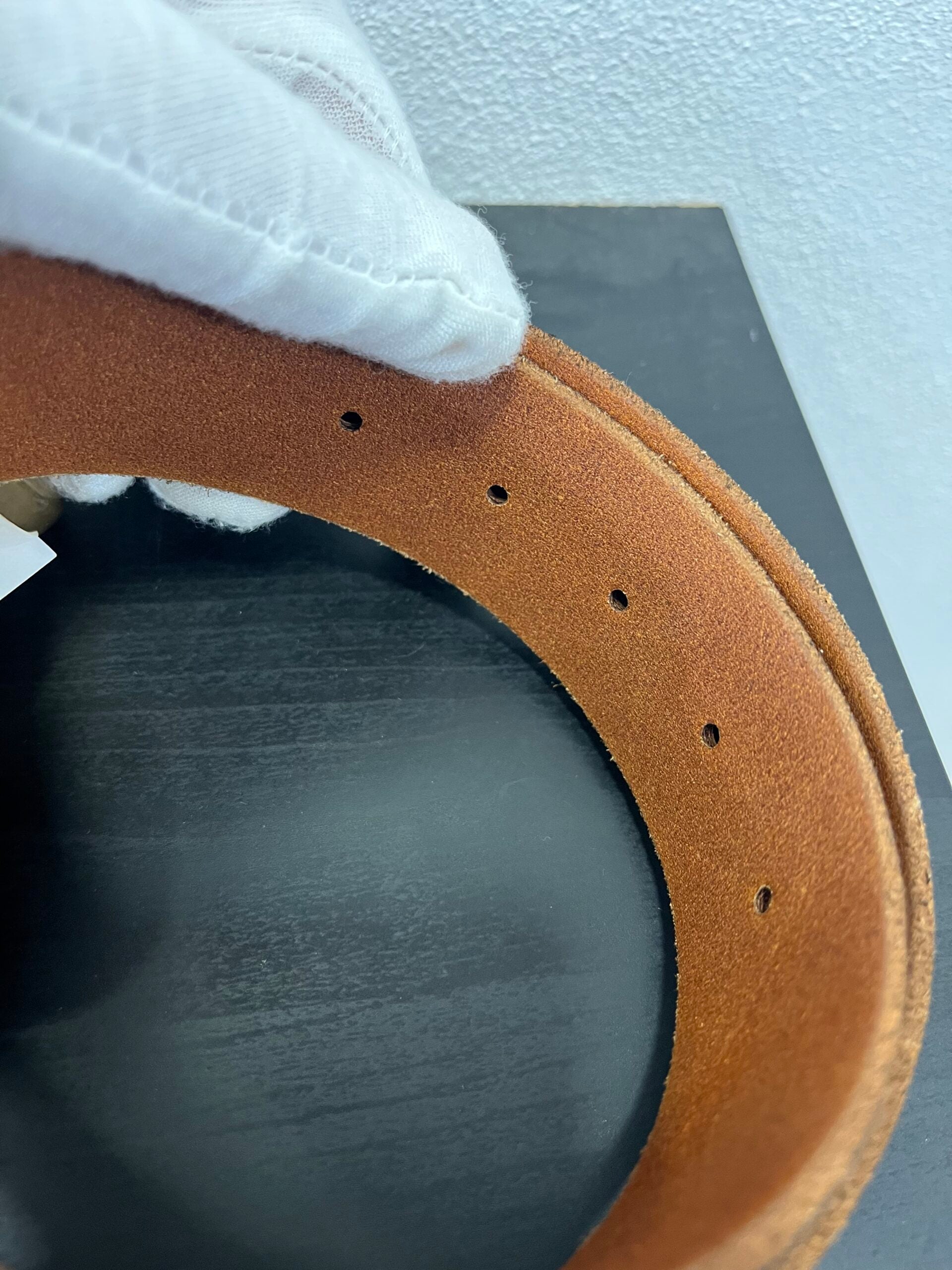 Gucci Cintura Marmont in Cuoio Marrone