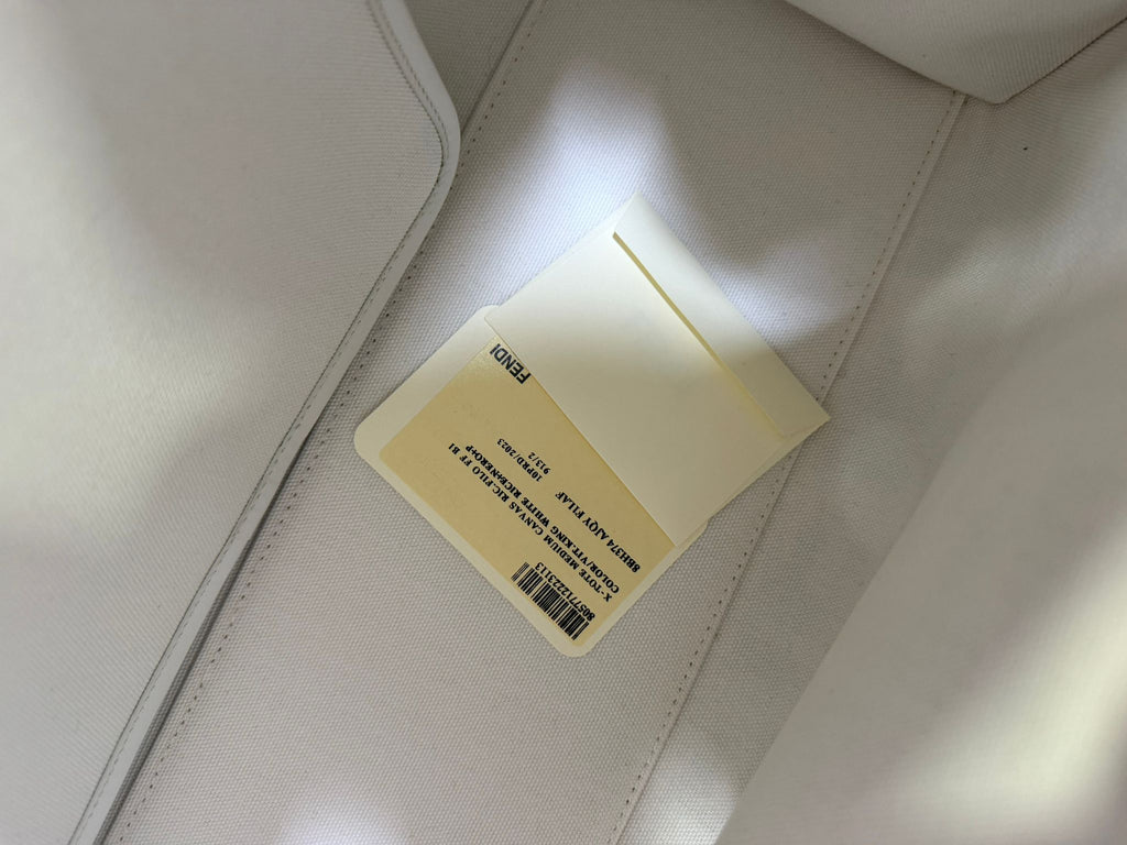 Fendi X-Tote canvas con ricamo FF