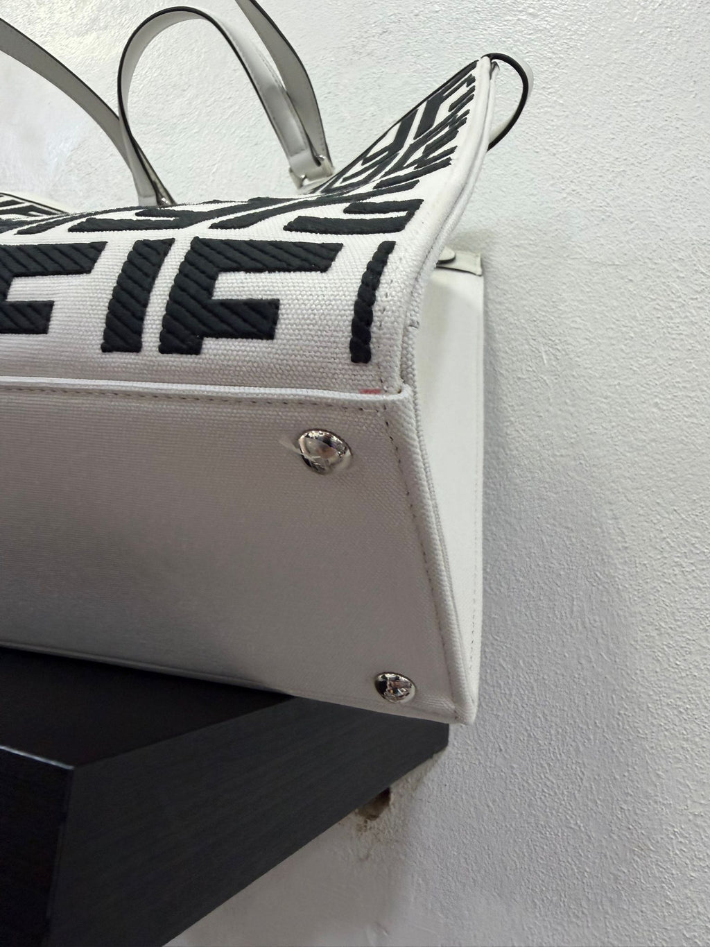 Fendi X-Tote canvas con ricamo FF