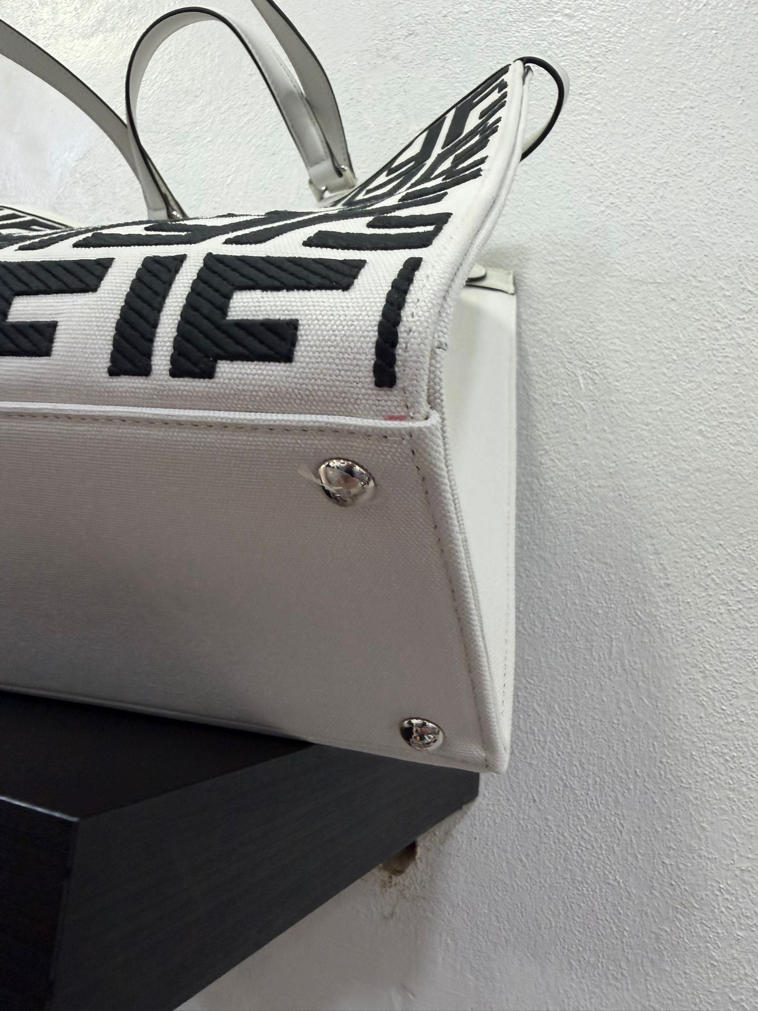 Fendi X-Tote canvas con ricamo FF