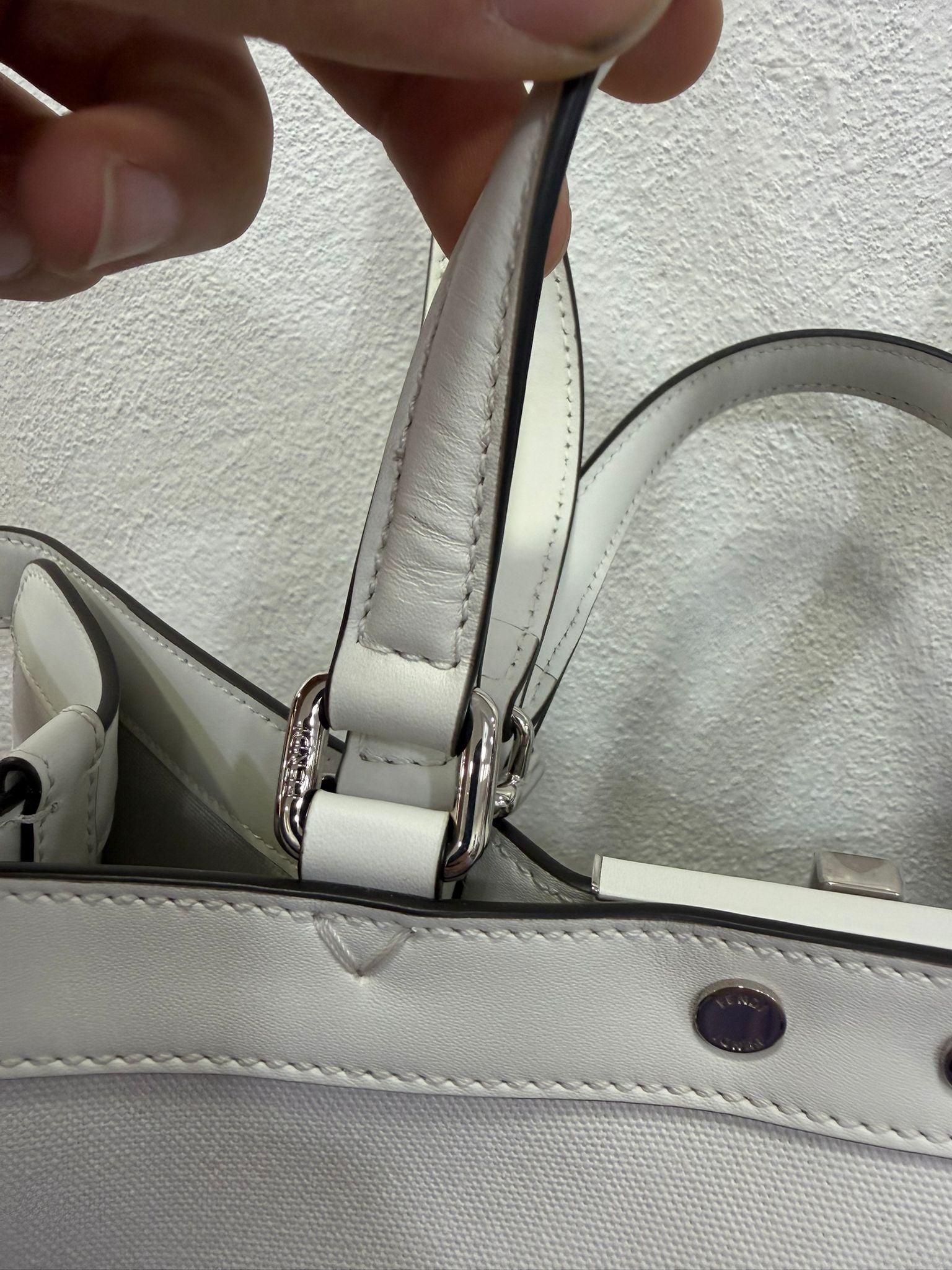 Fendi X-Tote canvas con ricamo FF