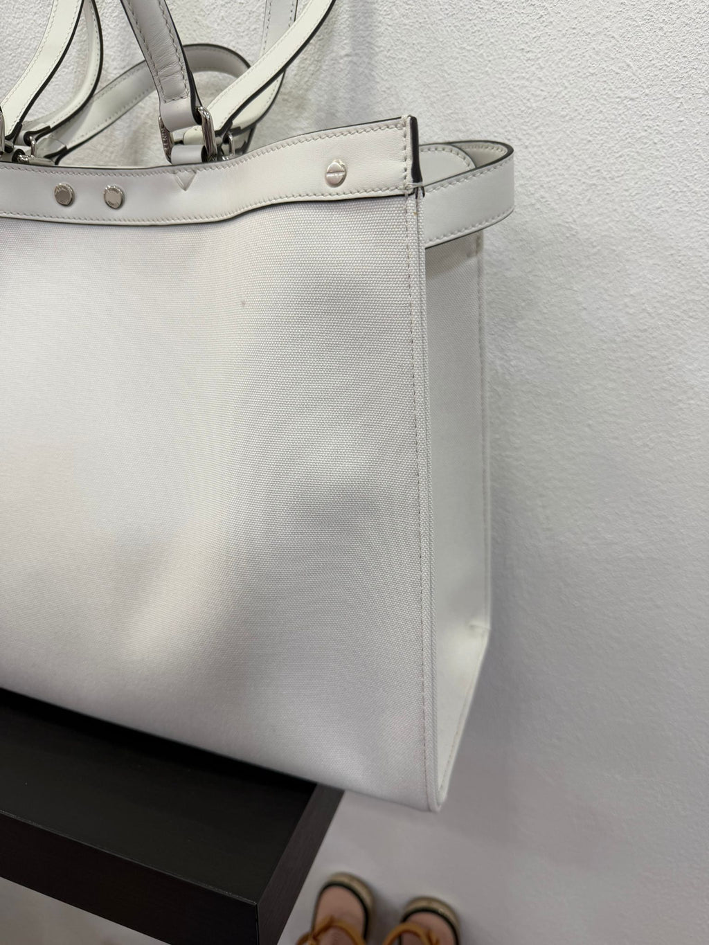 Fendi X-Tote canvas con ricamo FF