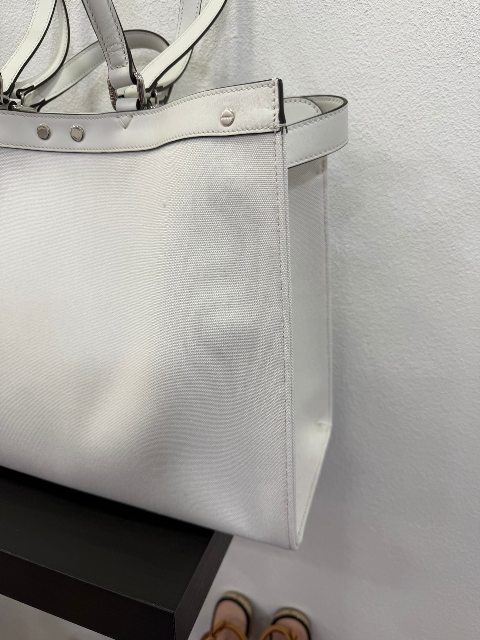 Fendi X-Tote canvas con ricamo FF